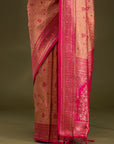 Sarika - Peach & Rani Pink