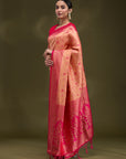 Sarika - Peach & Rani Pink