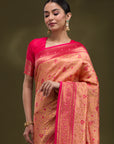 Sarika - Peach & Rani Pink