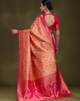 Sarika - Peach & Rani Pink