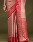 Rukmini - Peach & Red