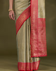 Rukmini - Pista Green & Red