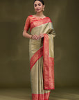 Rukmini - Pista Green & Red