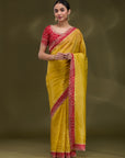 Gayatri - Yellow & Maroon