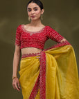 Gayatri - Yellow & Maroon