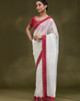 Gayatri - White & Pink