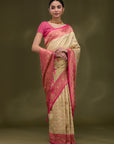 Mridula - Off White & Pink