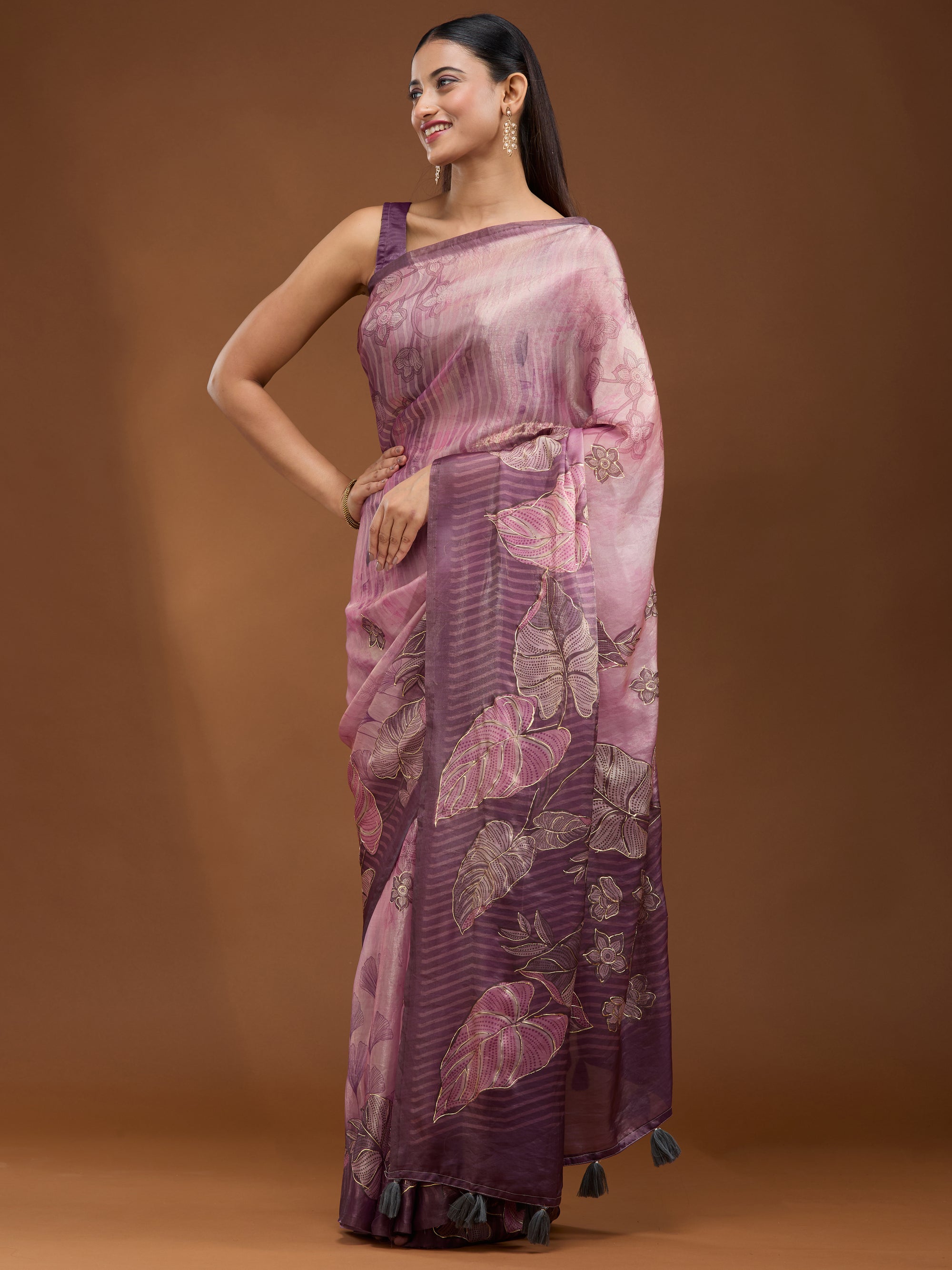 Unfurling Beauties - Mauve Gold