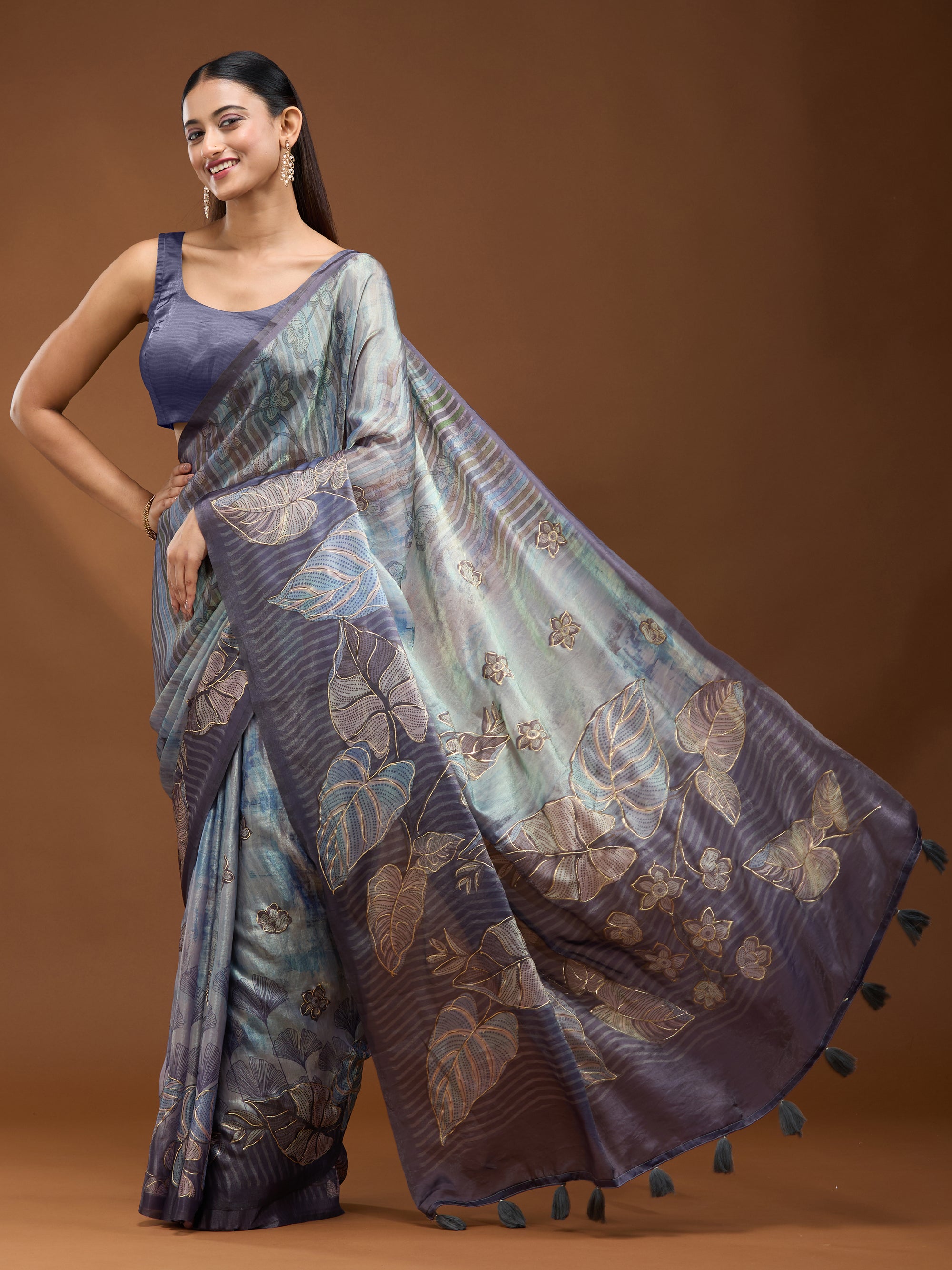 Unfurling Beauties - Blue Gold