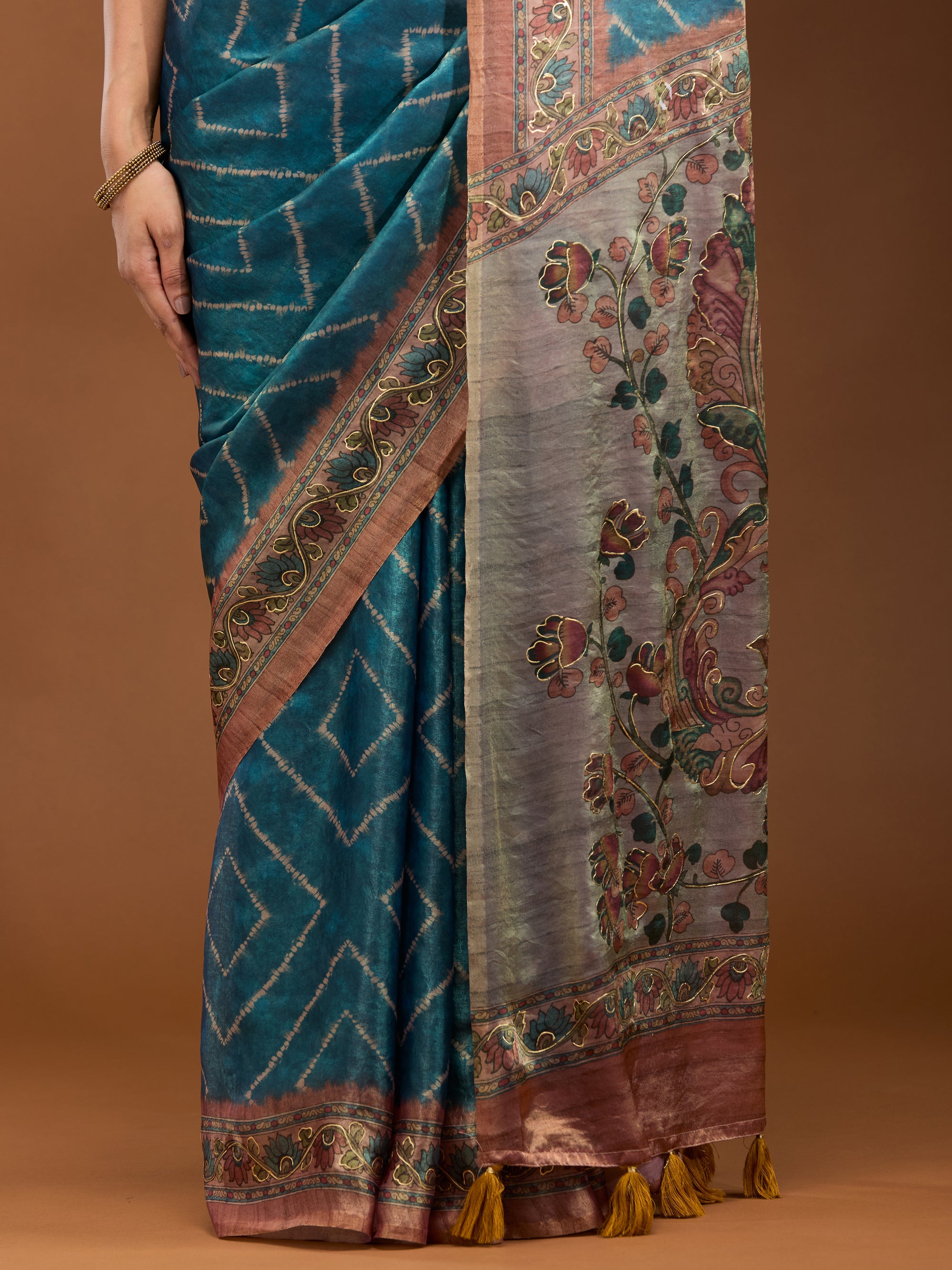 Gargi - Blue & Rust