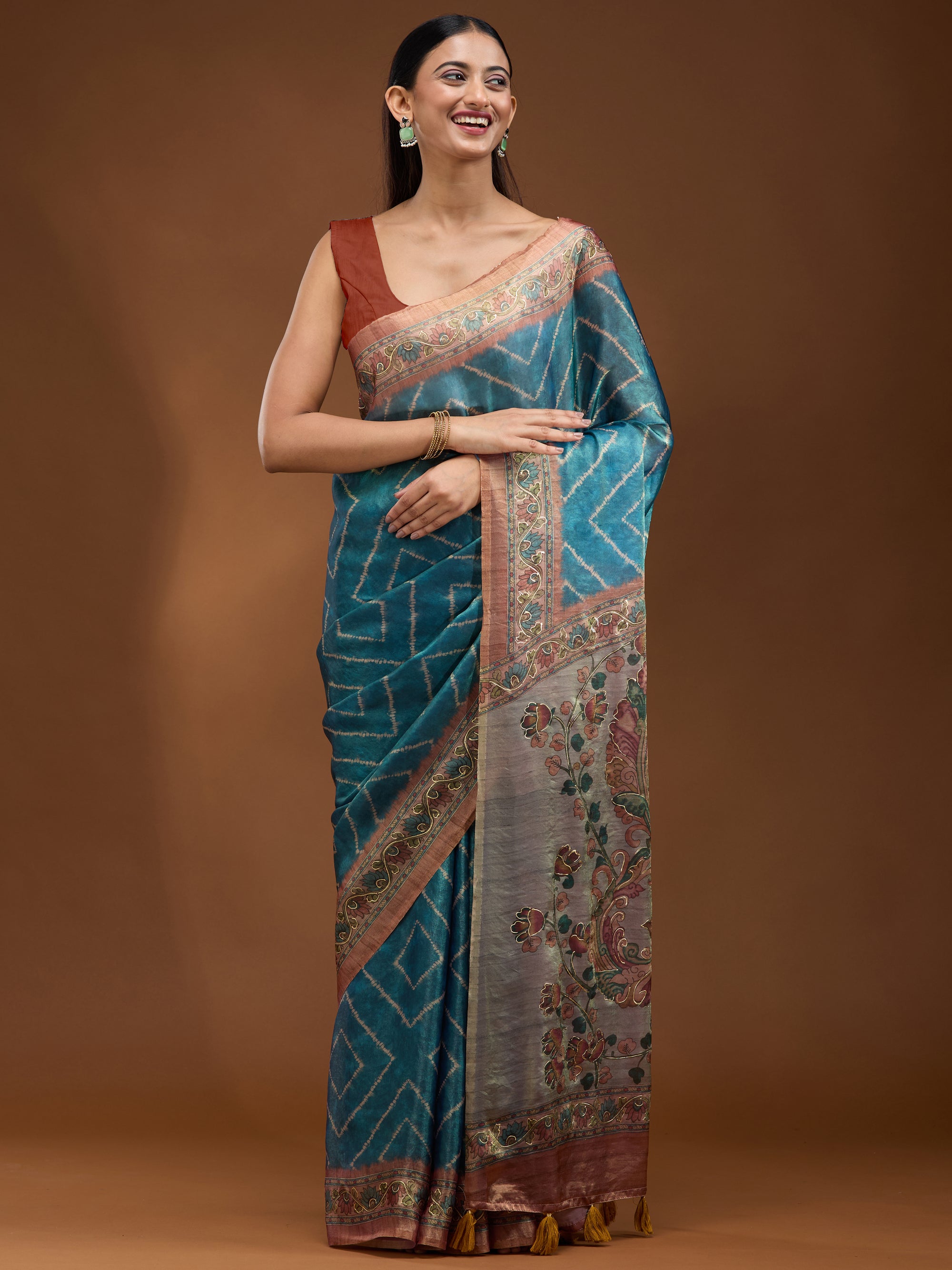 Gargi - Blue & Rust