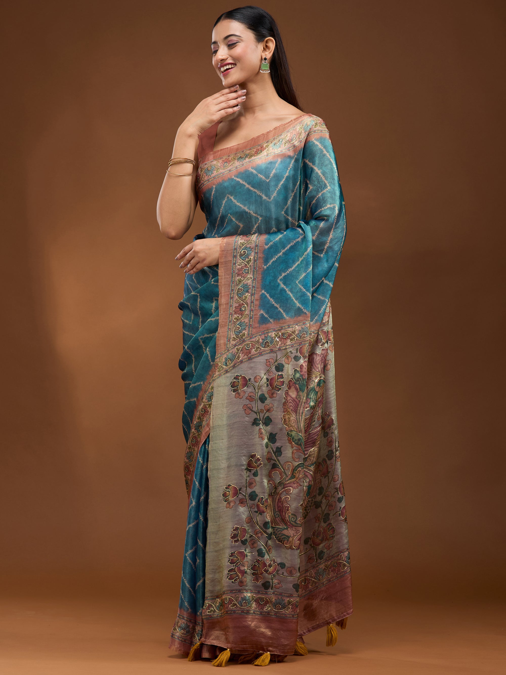 Gargi - Blue & Rust