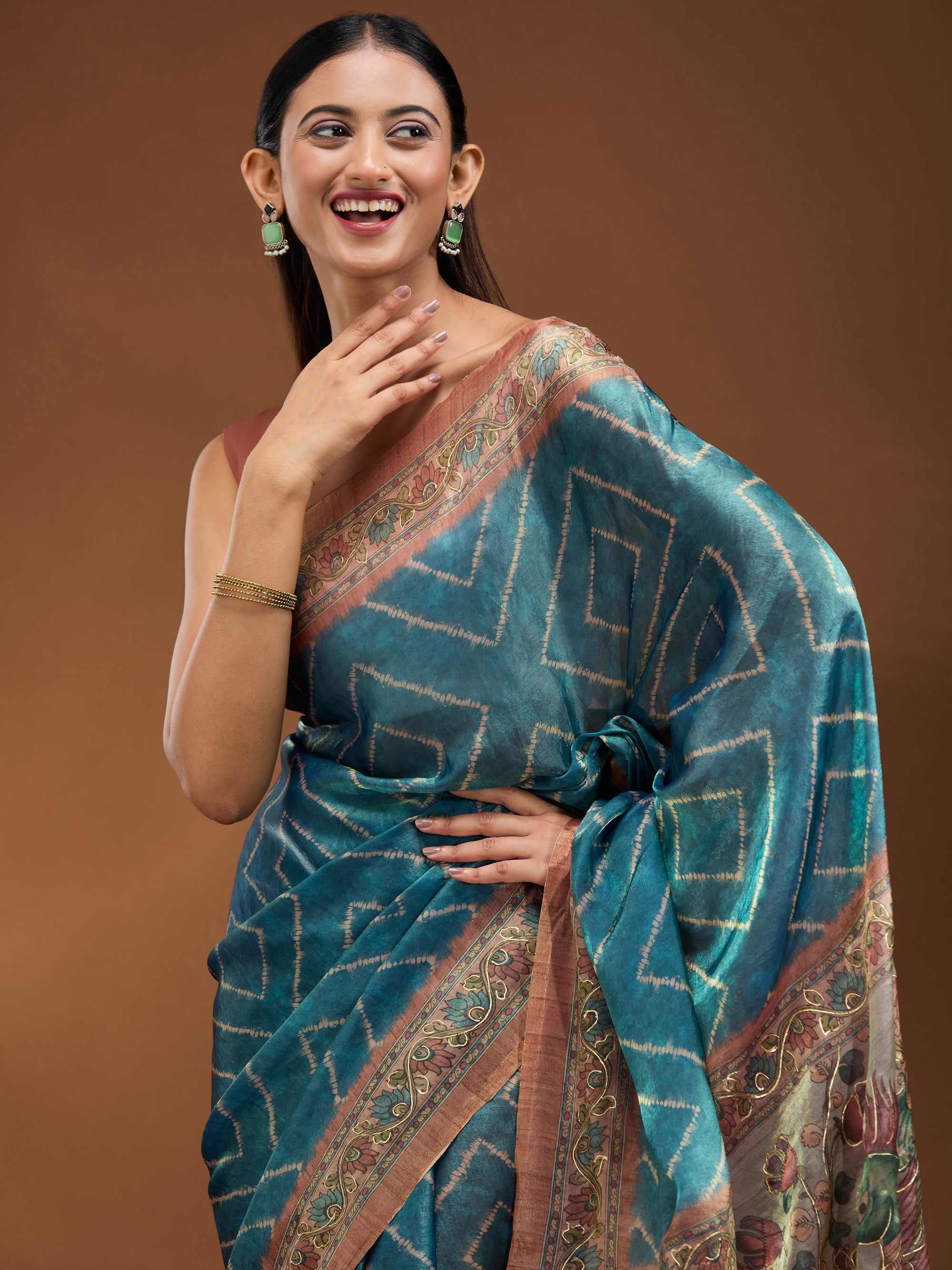 Gargi - Blue & Rust