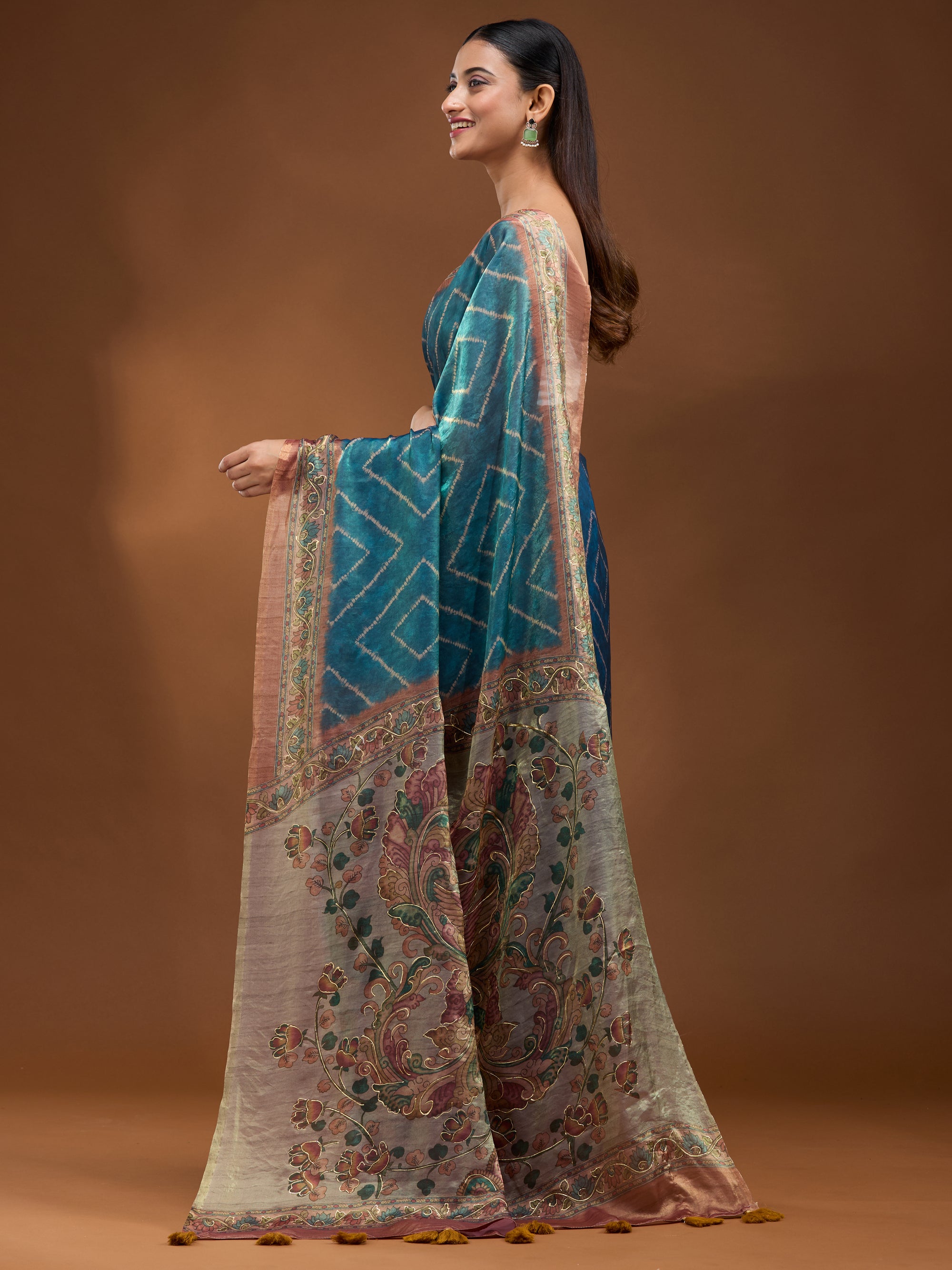 Gargi - Blue & Rust