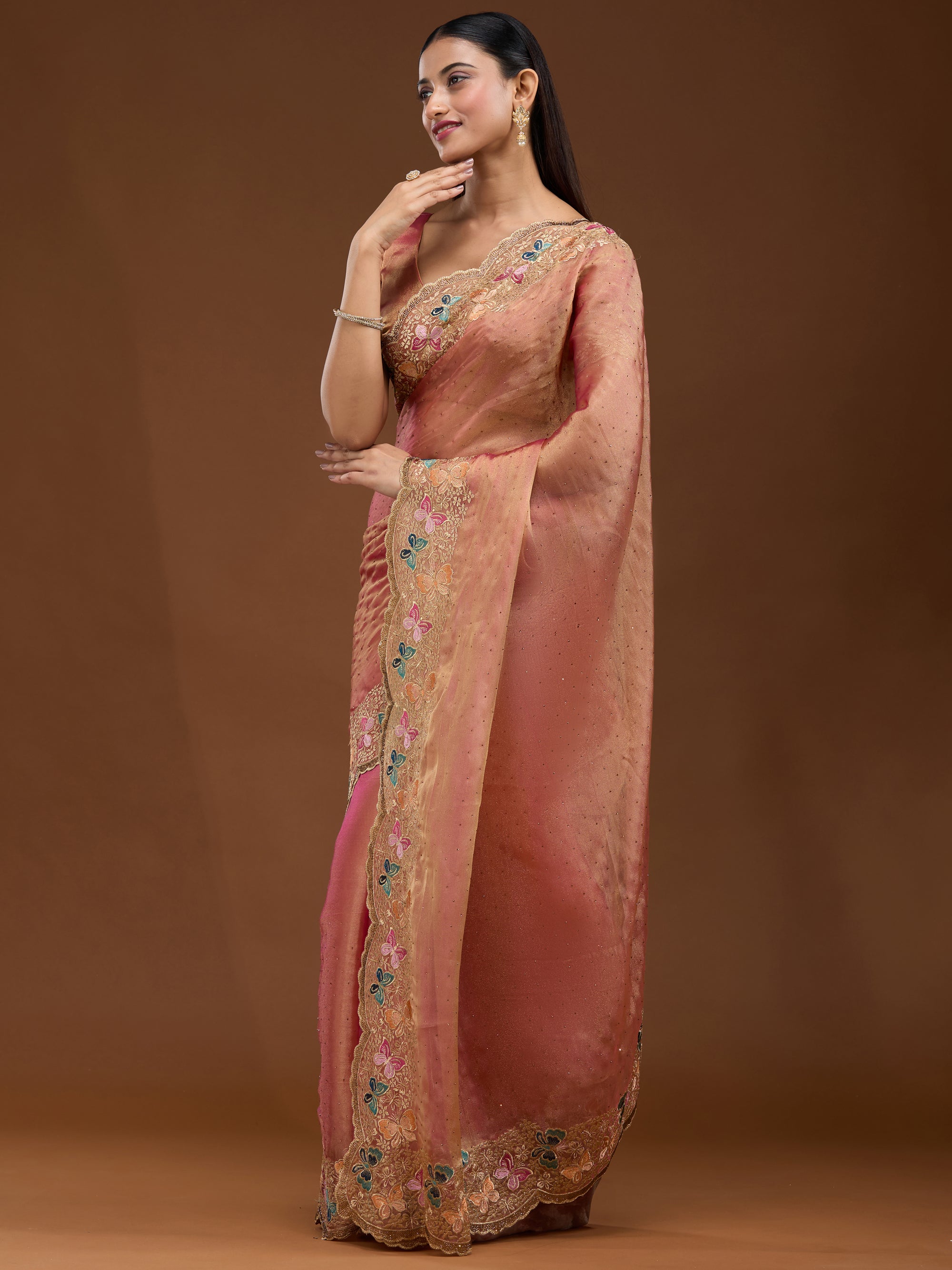 Whimsical Butterflies - Pink Gold