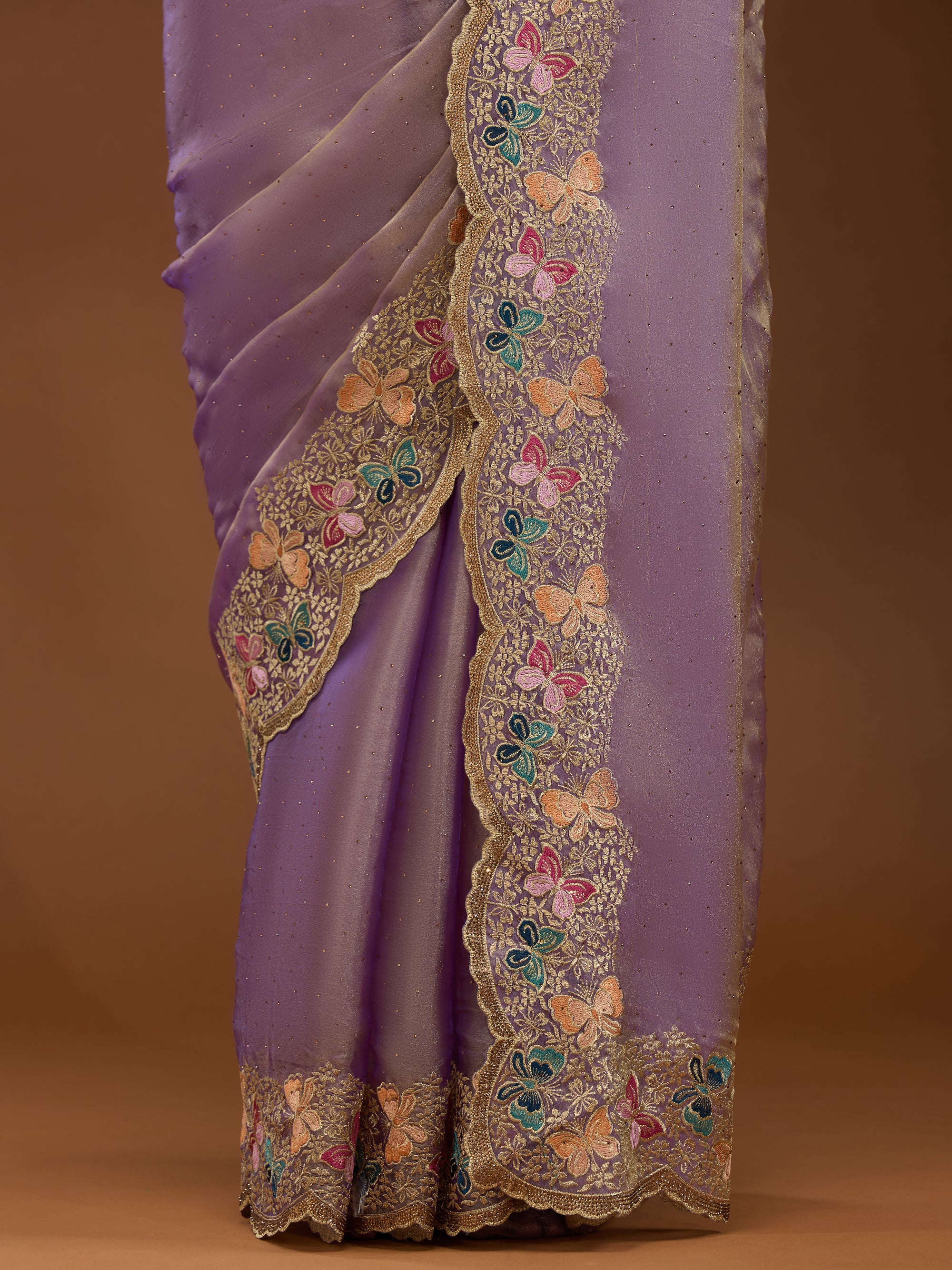 Whimsical Butterflies - Violet Gold