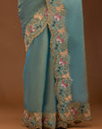 Whimsical Butterflies - Blue Gold