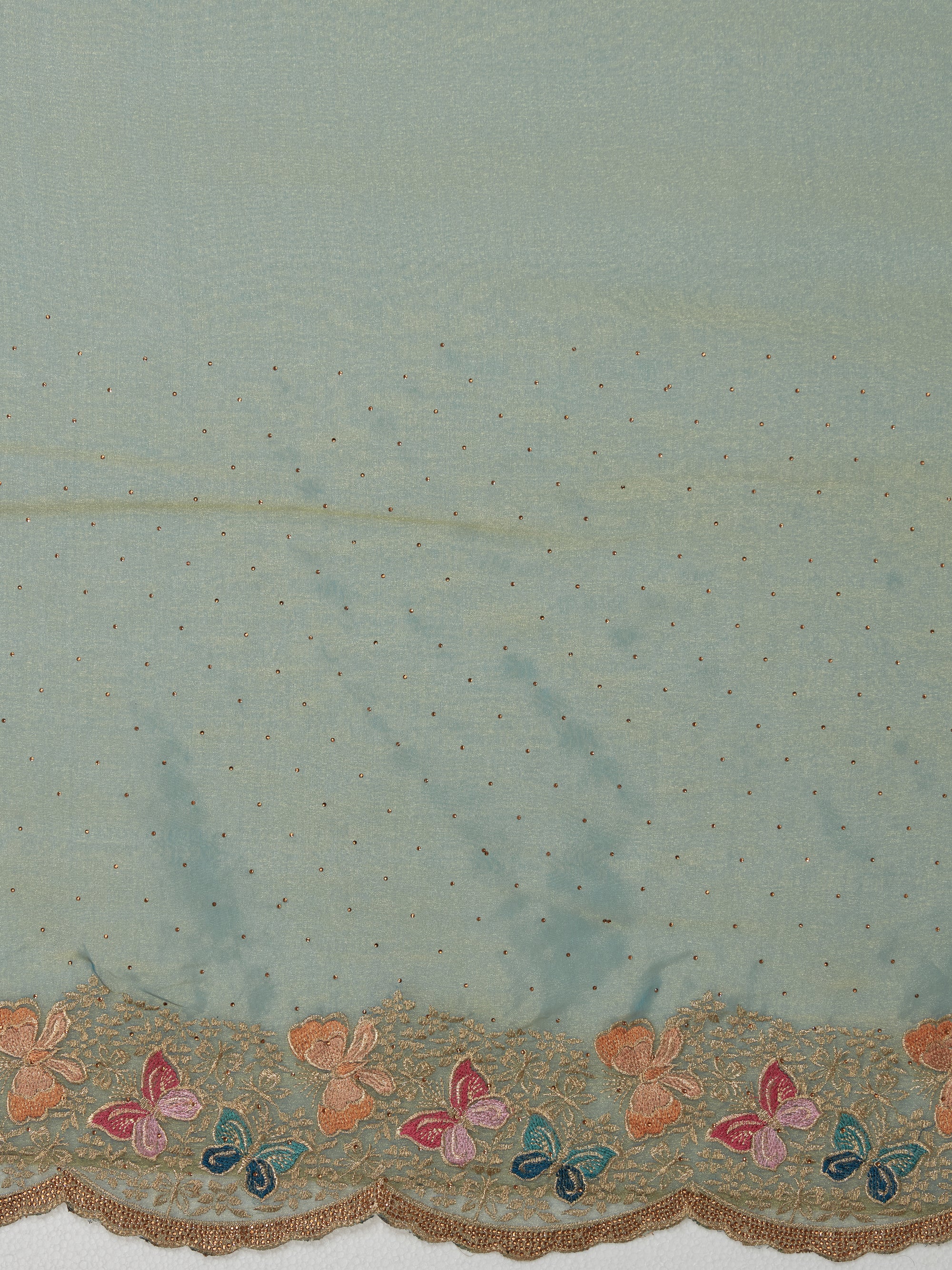 Whimsical Butterflies - Blue Gold