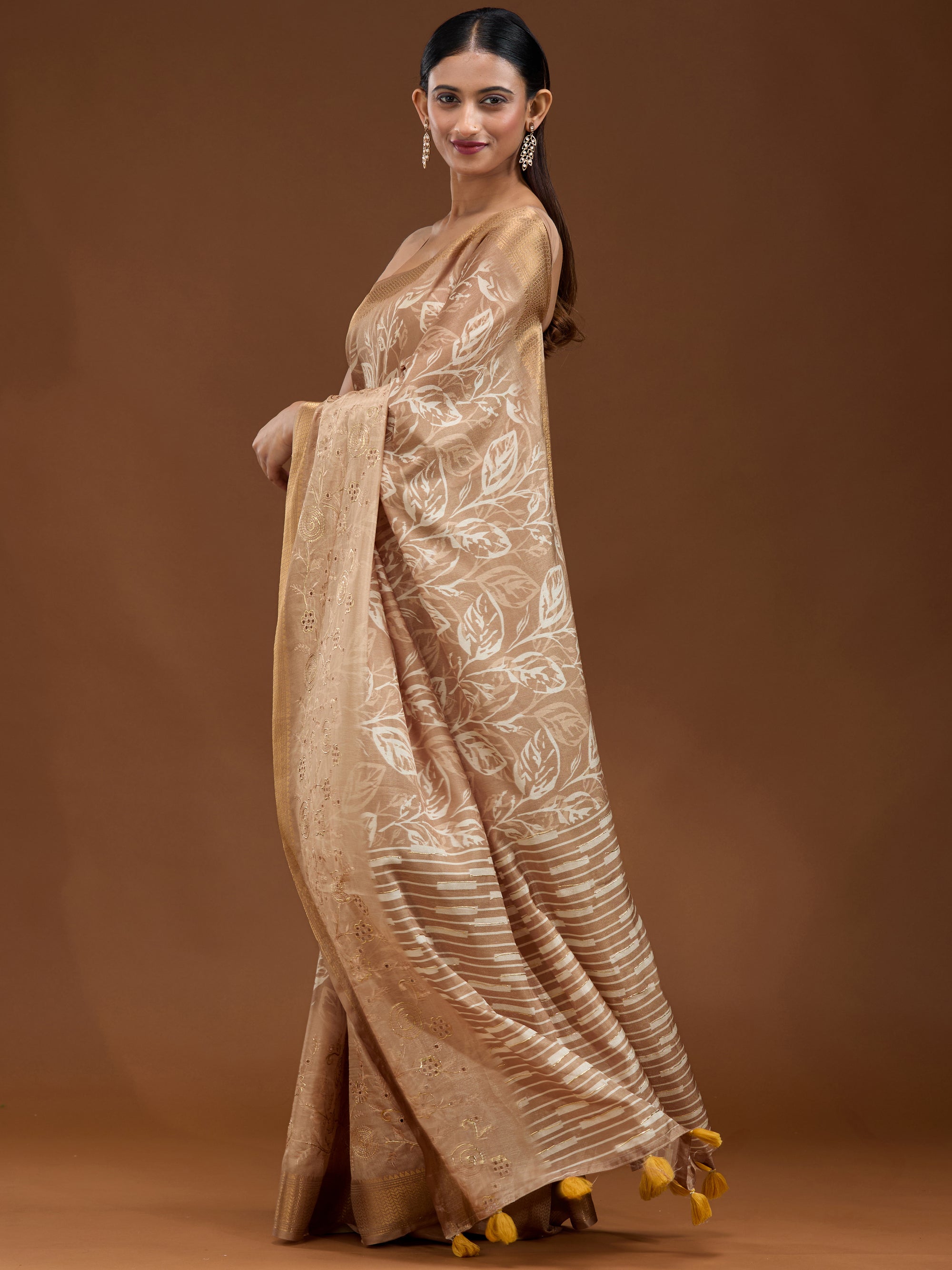 Trailing Leaves - Light Gold