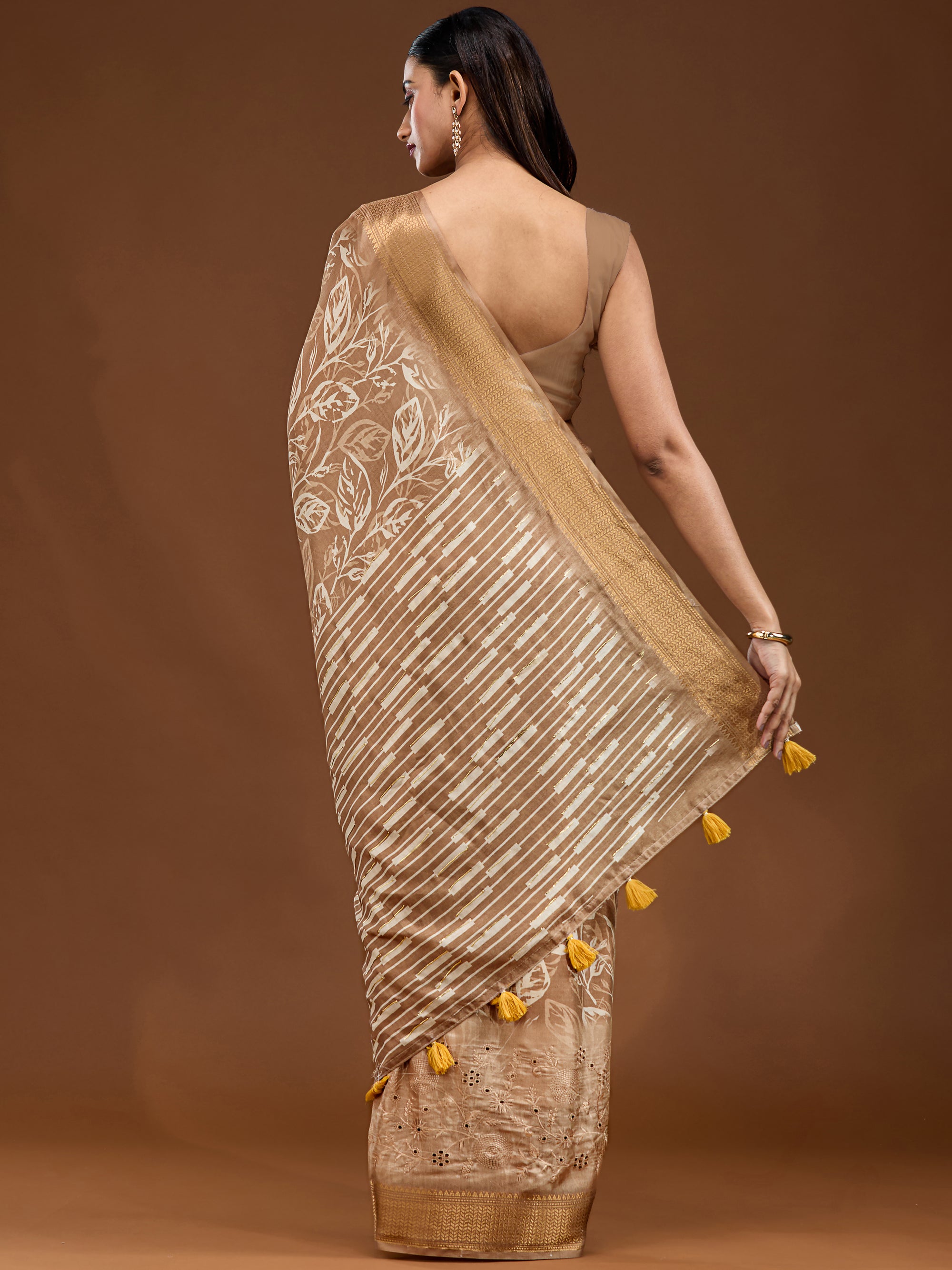 Trailing Leaves - Light Gold