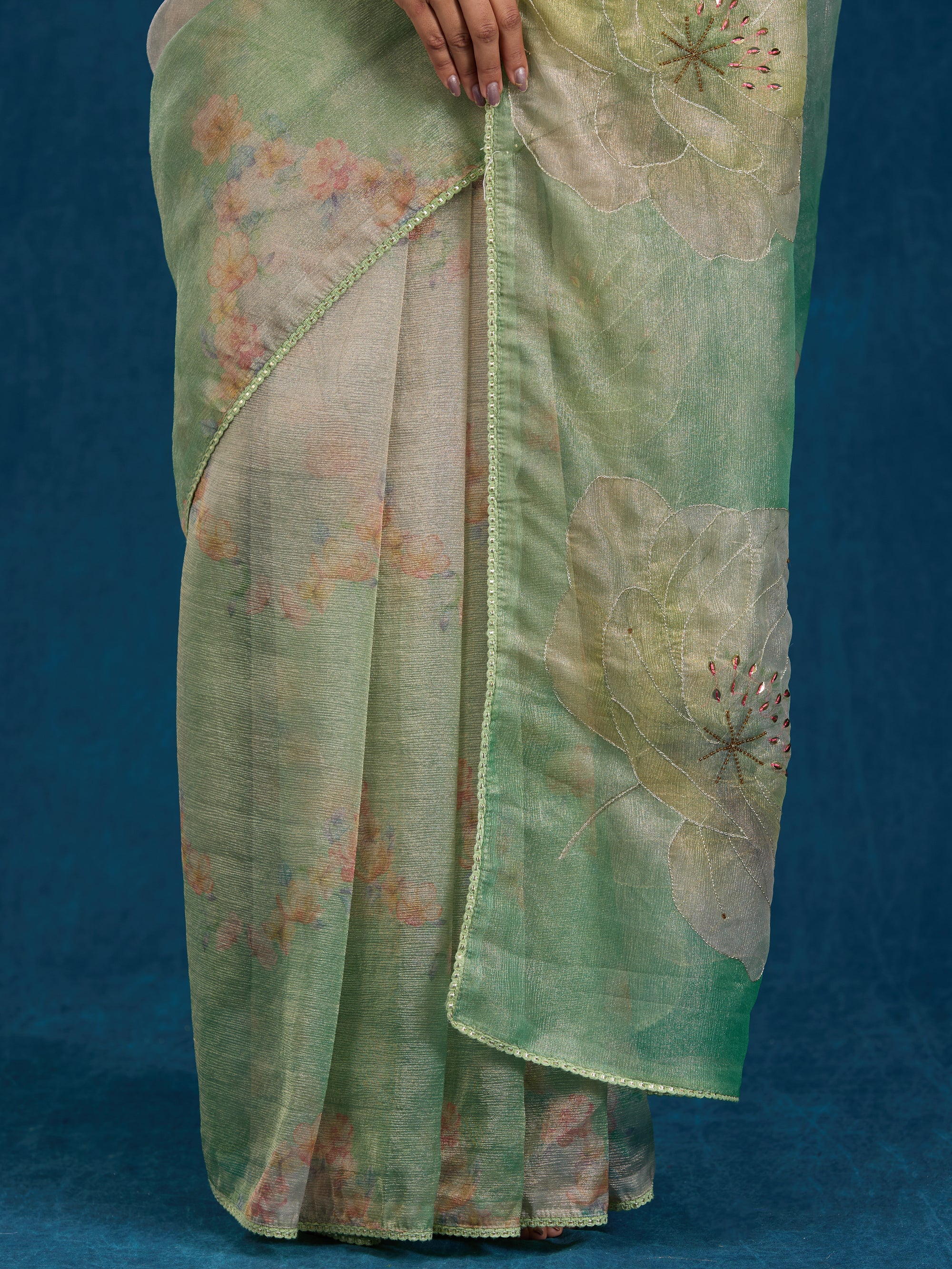 Luna - Light Pink & Green
