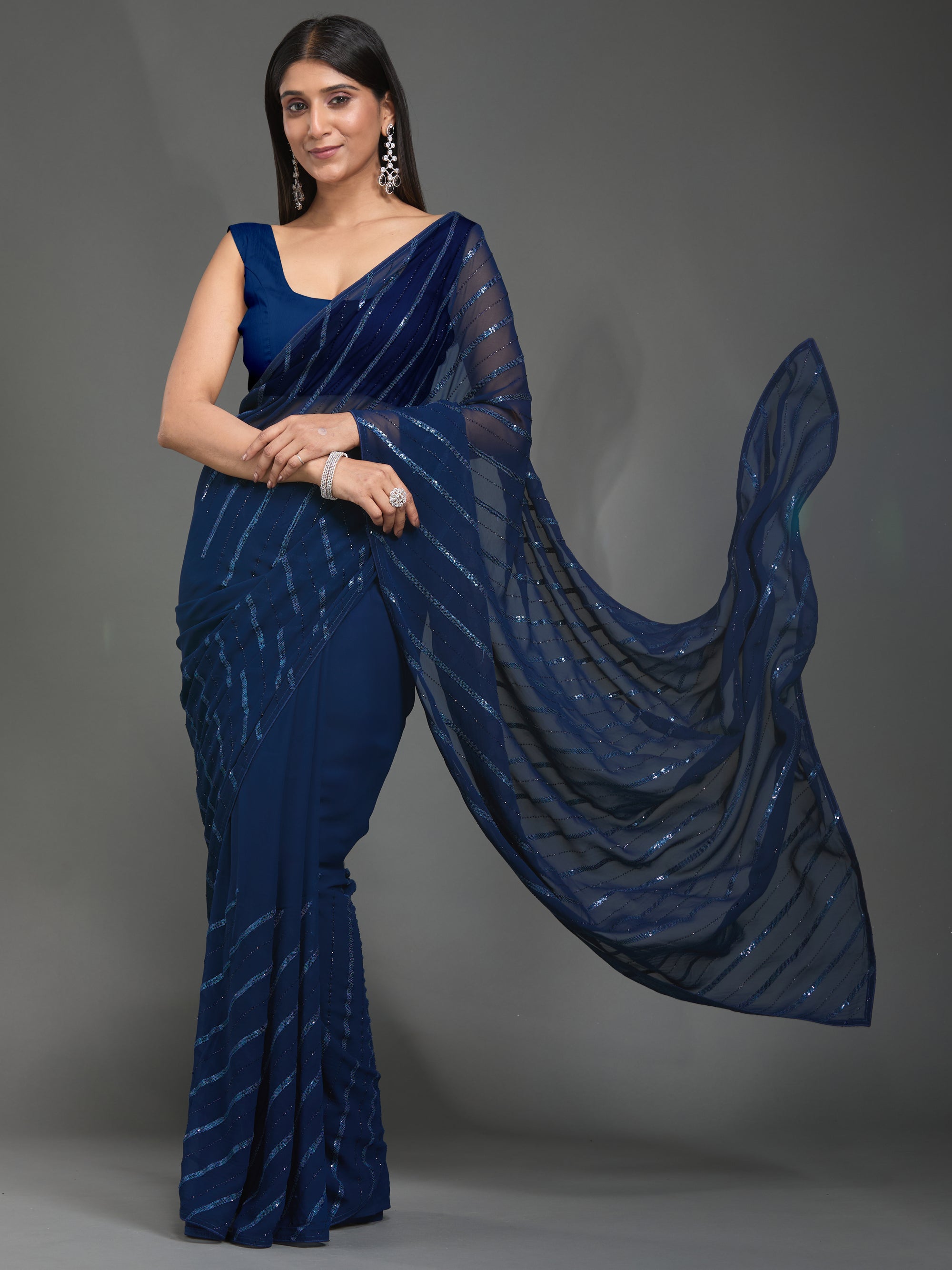 Joyous Roads - Navy Blue