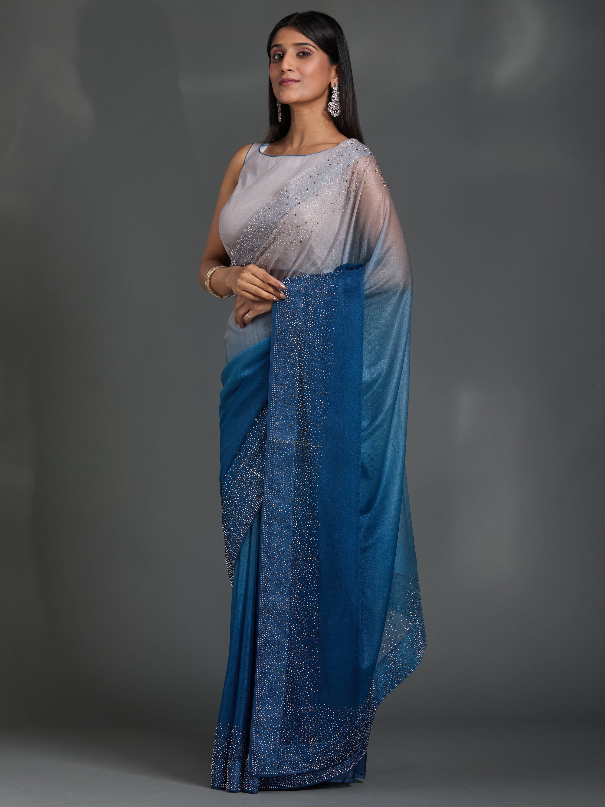 Shooting Stars - Blue Grey Ombre