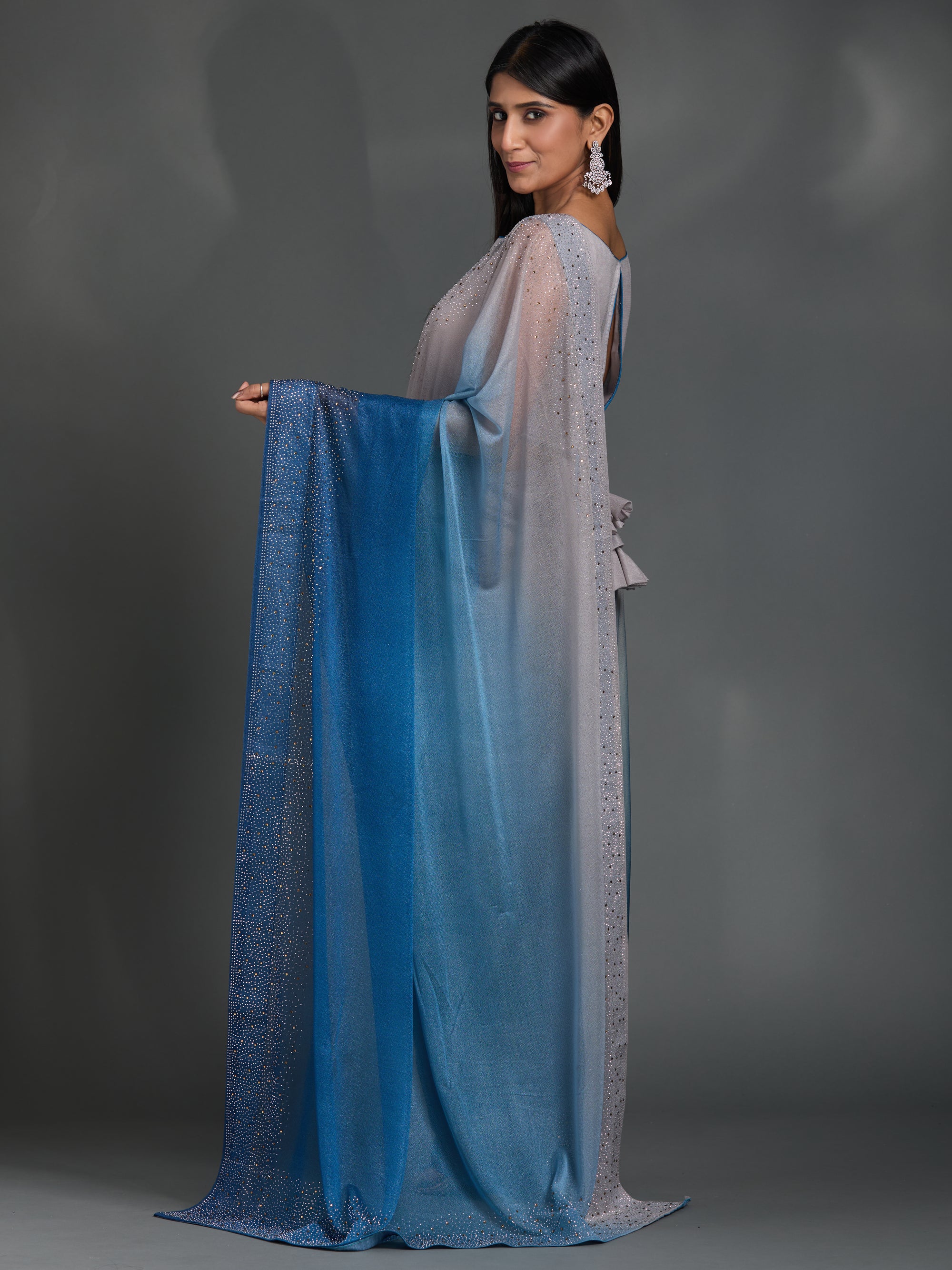Shooting Stars - Blue Grey Ombre