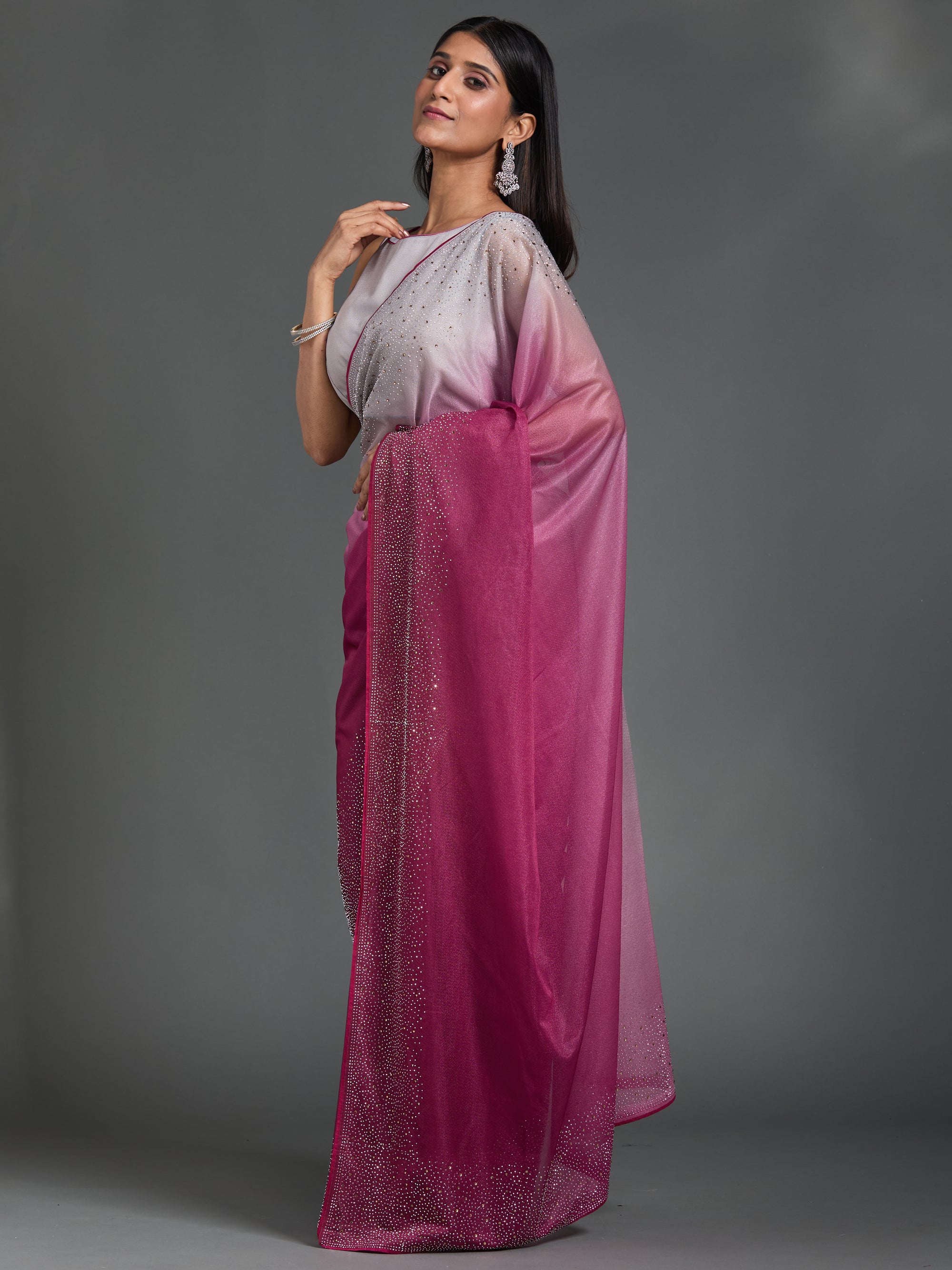 Shooting Stars - Pink Grey Ombre