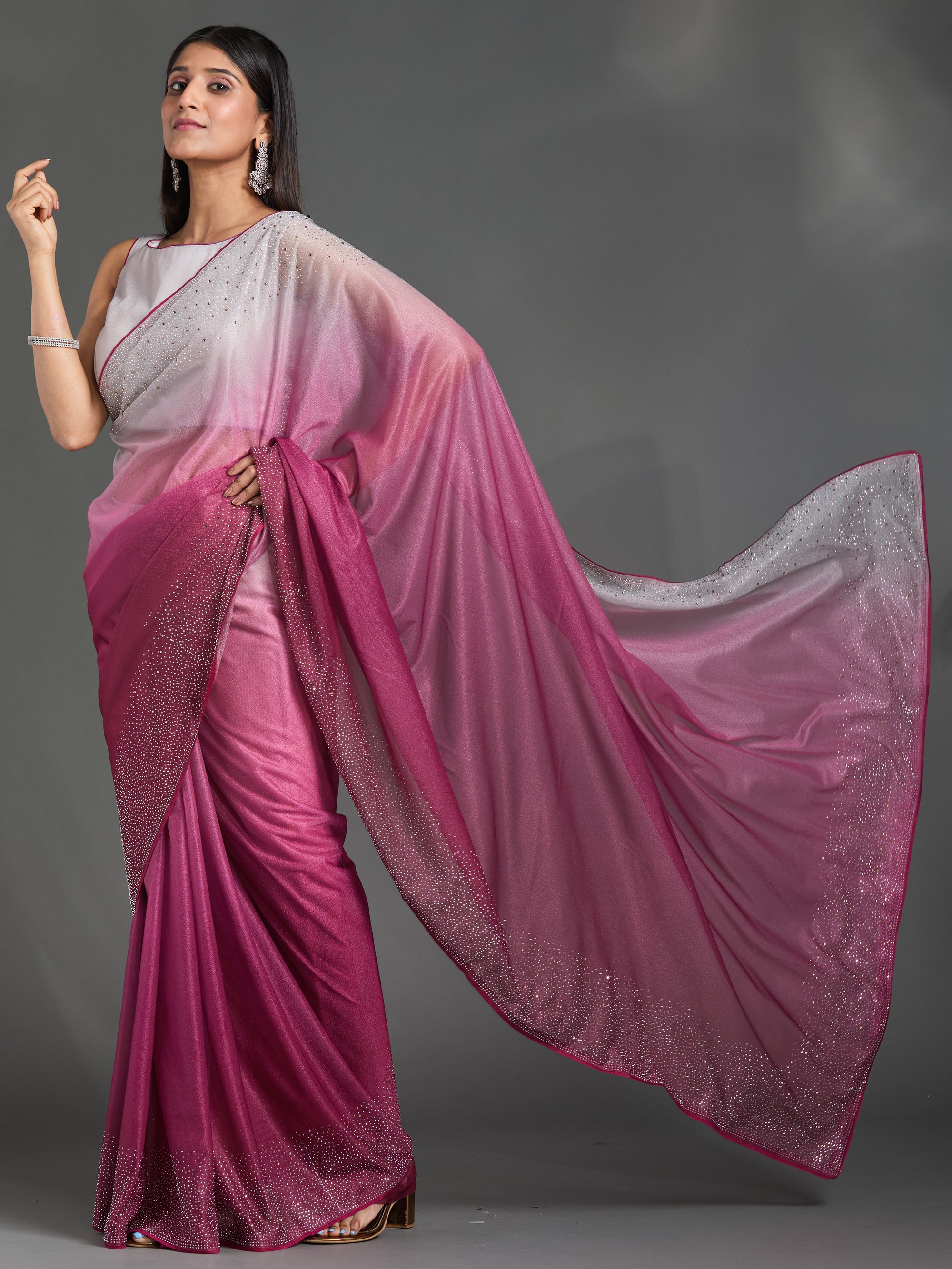 Shooting Stars - Pink Grey Ombre