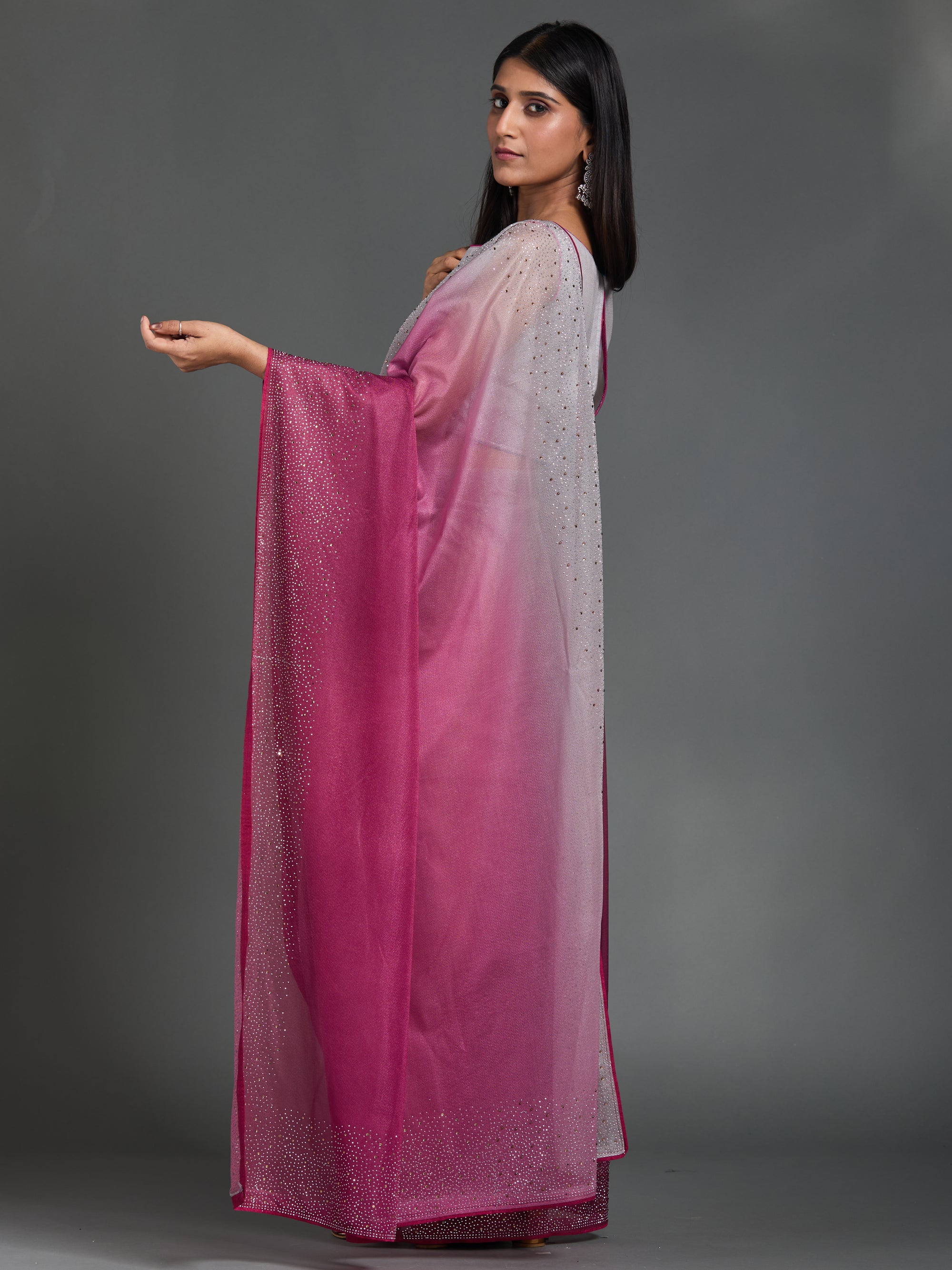 Shooting Stars - Pink Grey Ombre