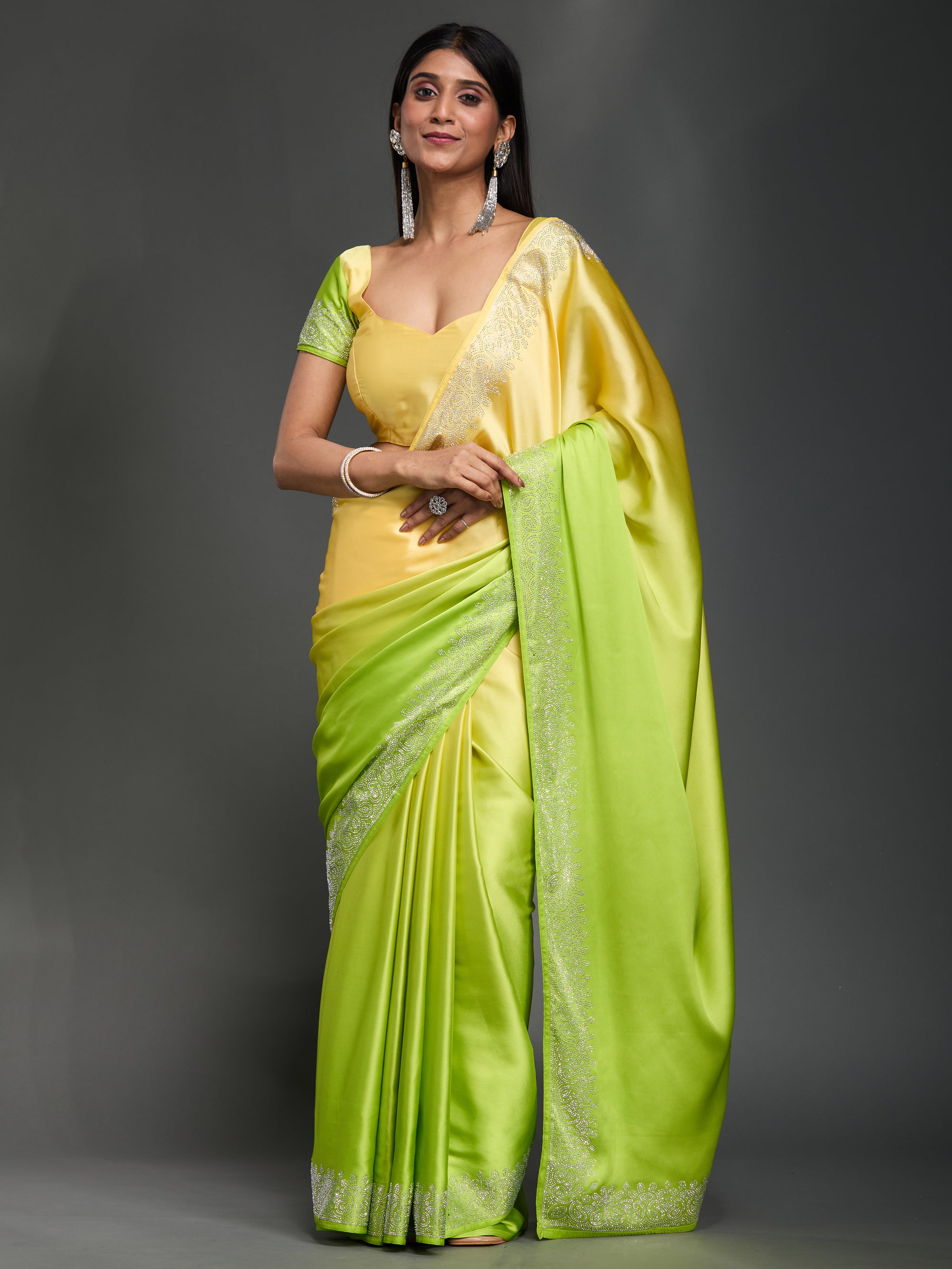Starry Brilliance - Green Yellow Ombre