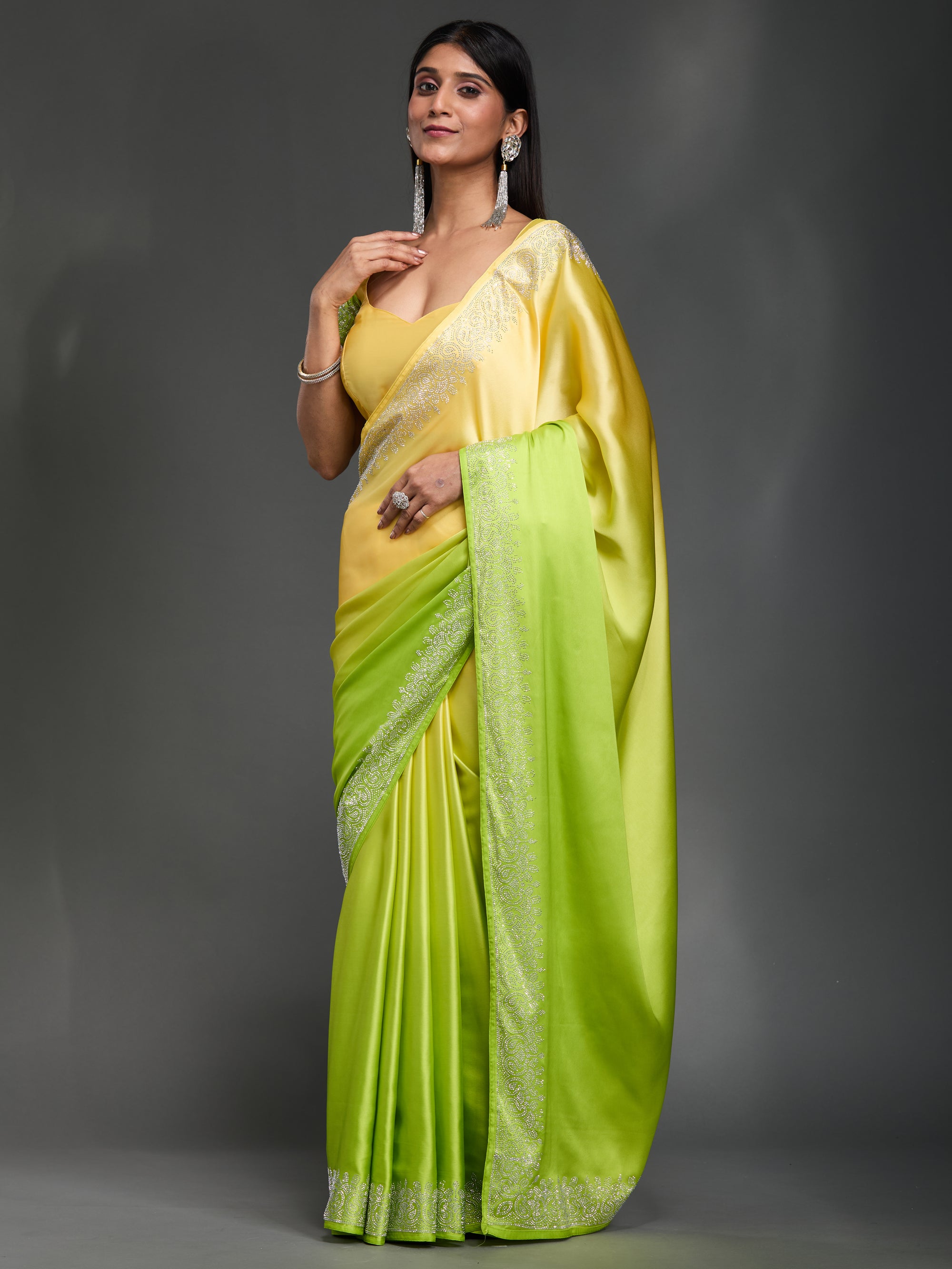 Starry Brilliance - Green Yellow Ombre