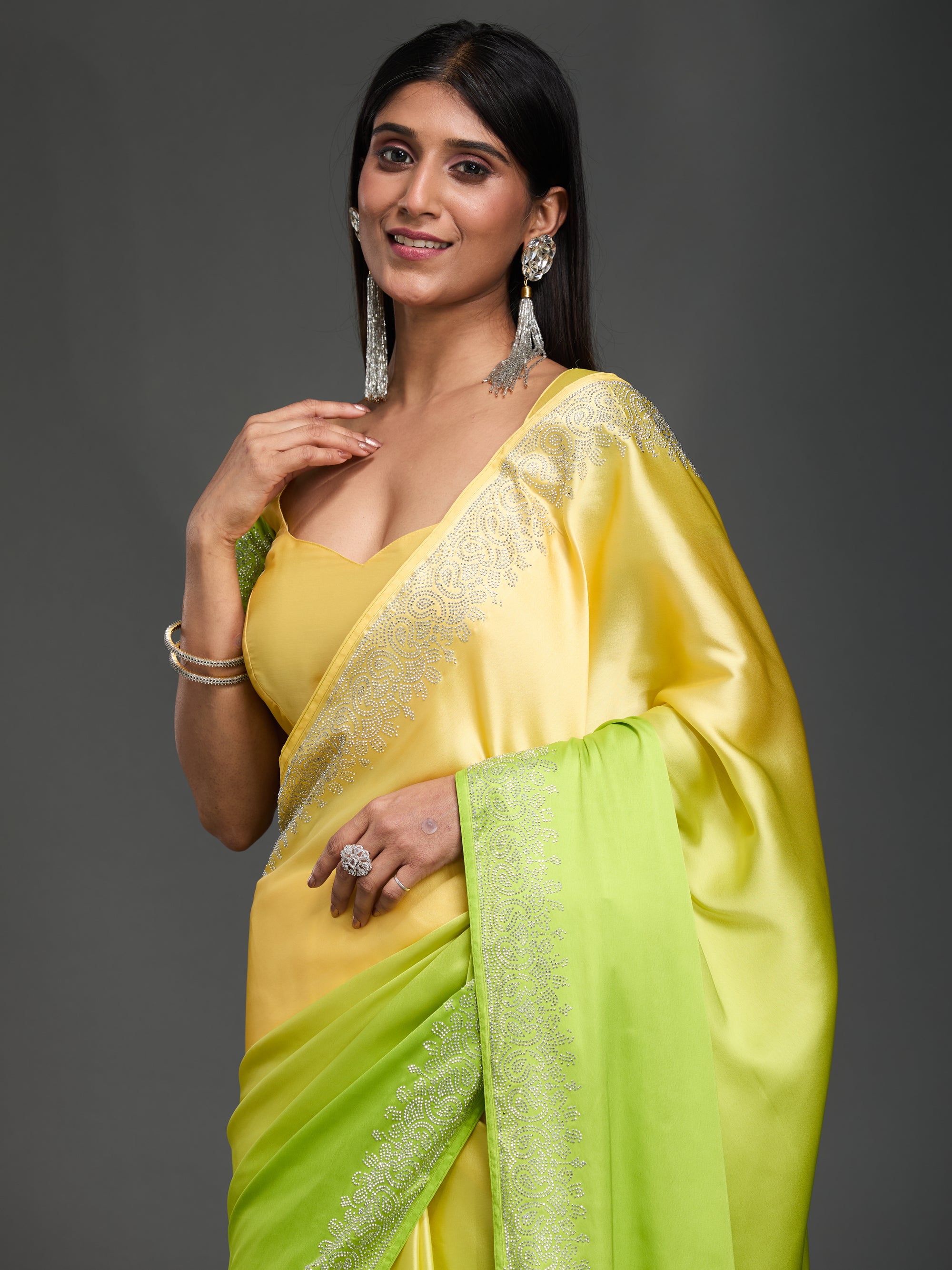 Starry Brilliance - Green Yellow Ombre