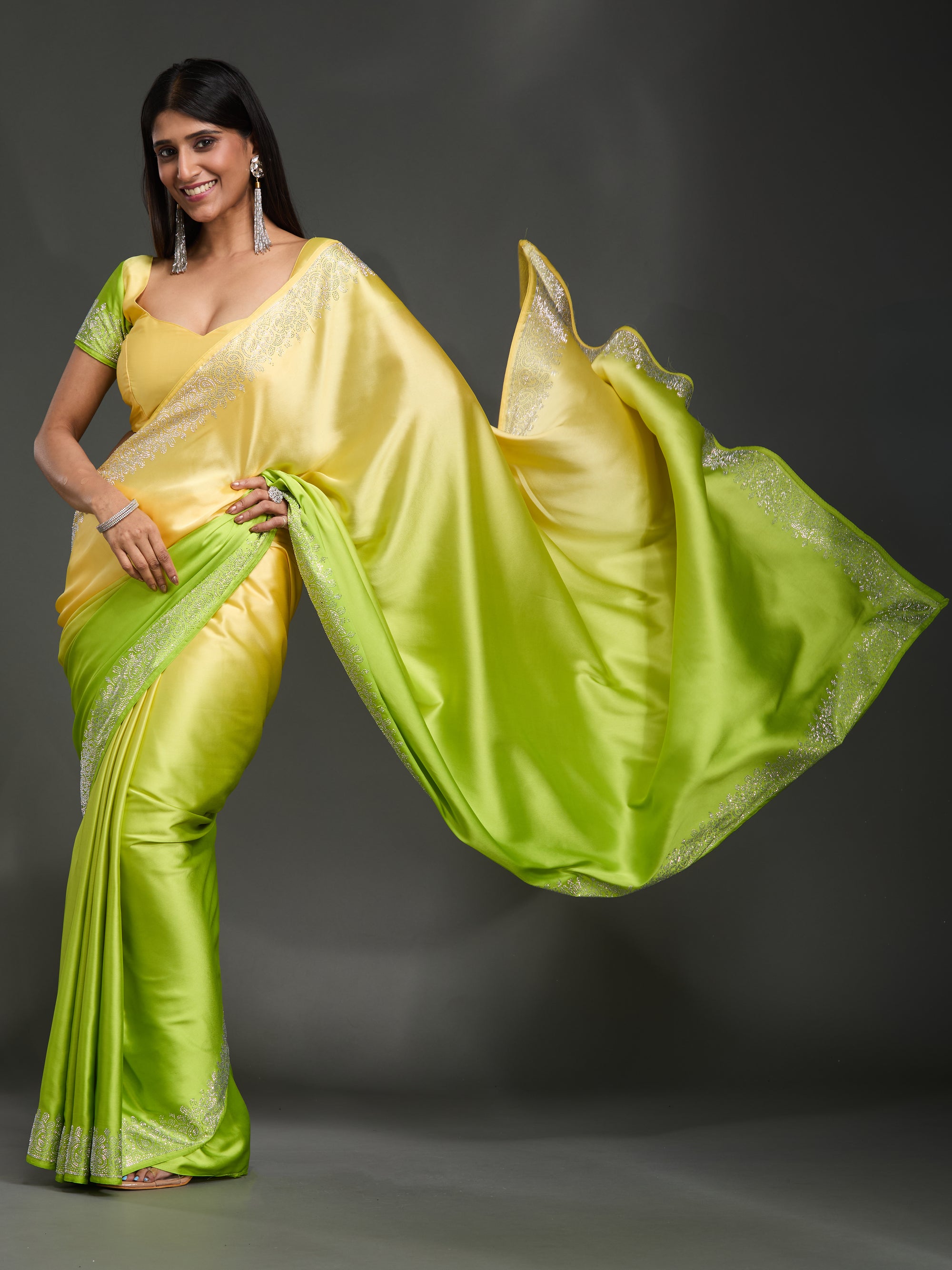 Starry Brilliance - Green Yellow Ombre