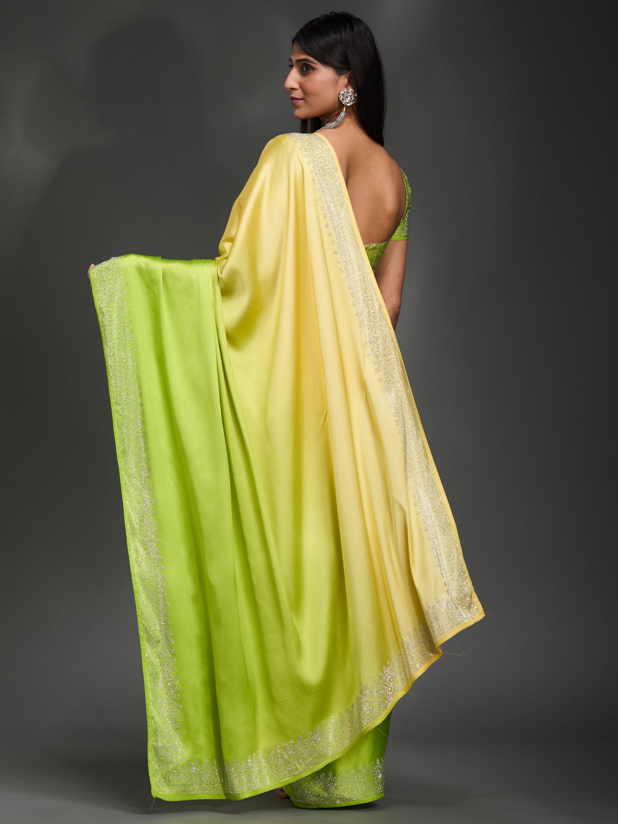 Starry Brilliance - Green Yellow Ombre