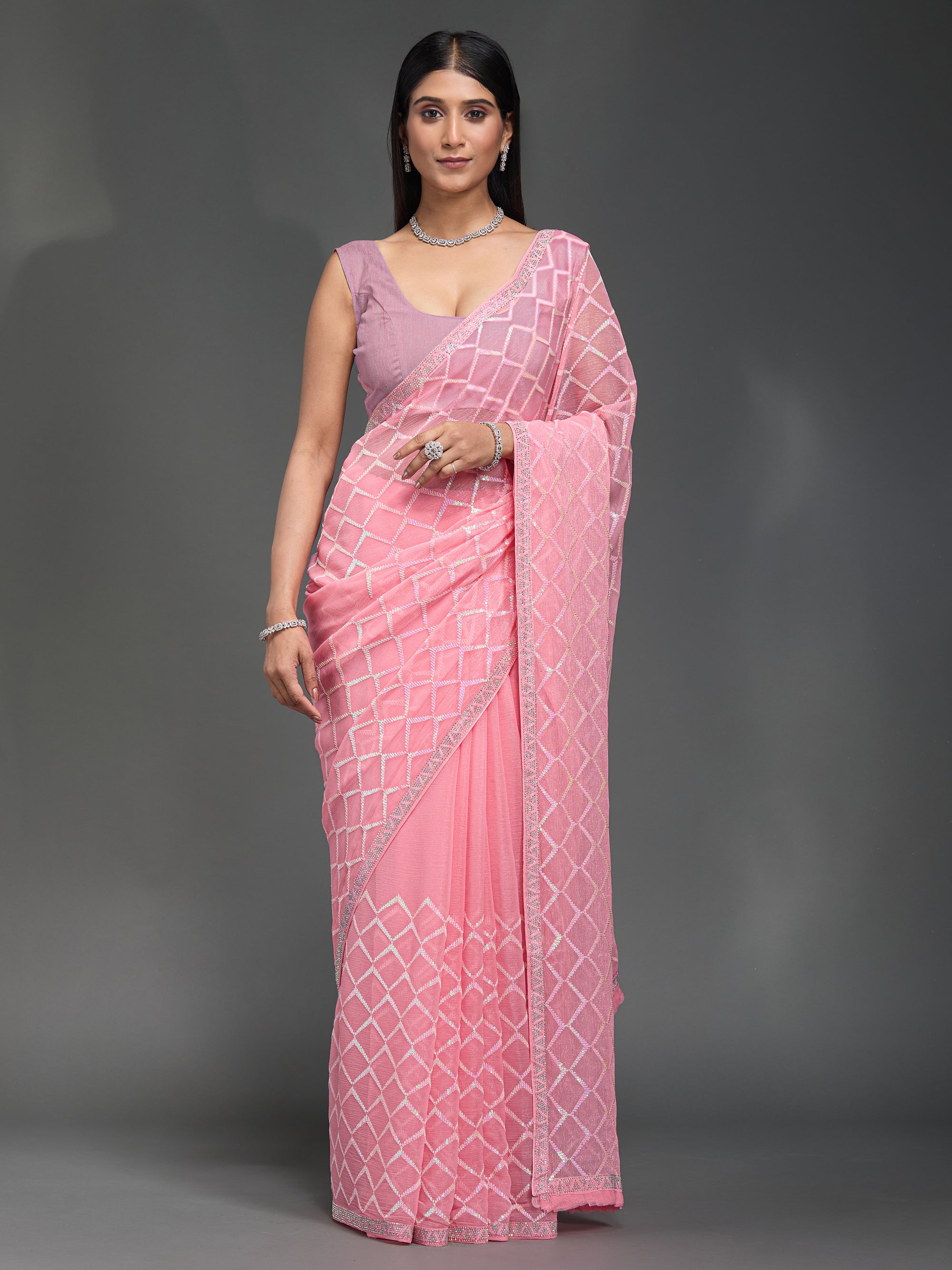 Glittering Diamonds - Blush Pink