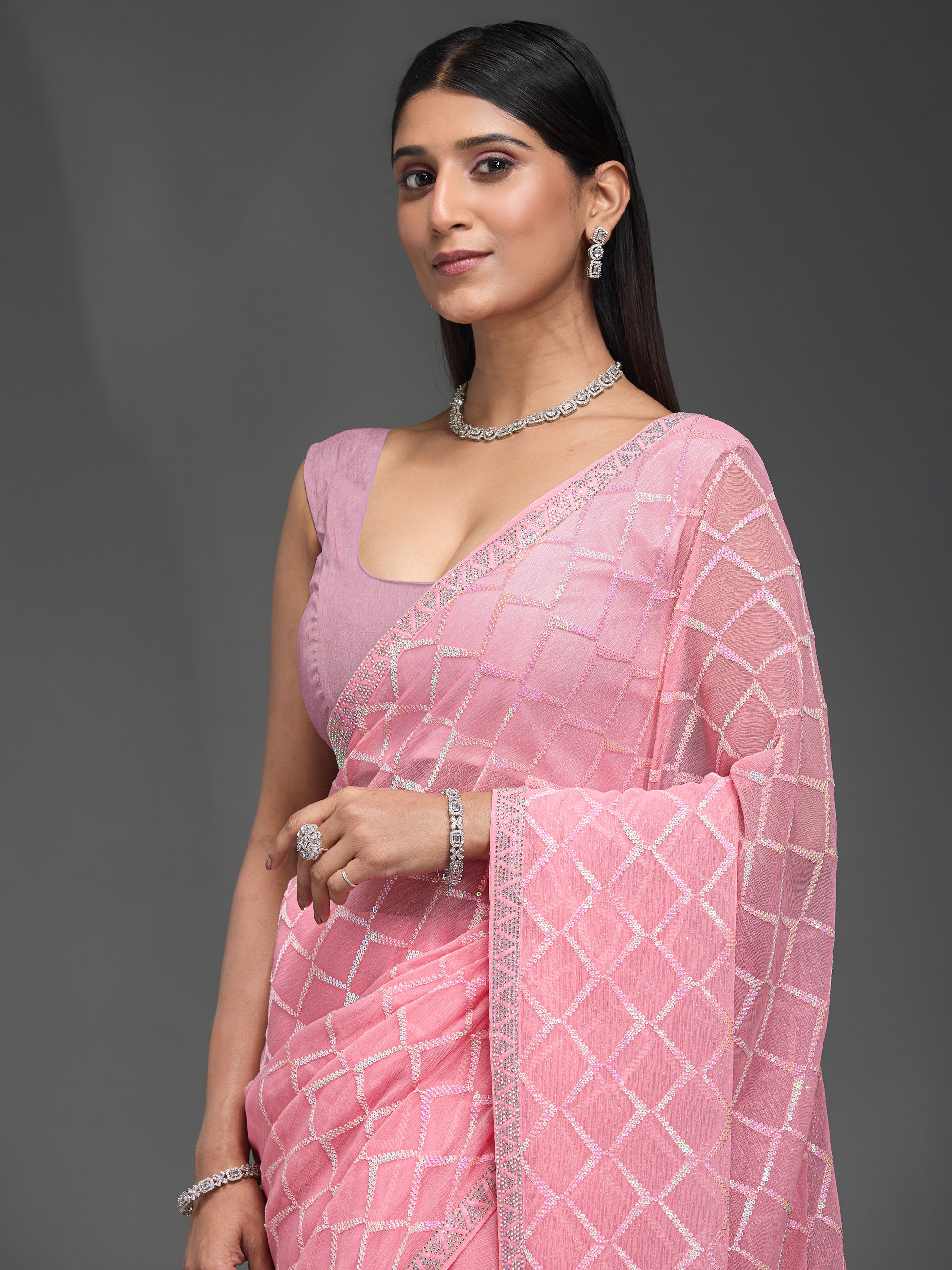 Glittering Diamonds - Blush Pink