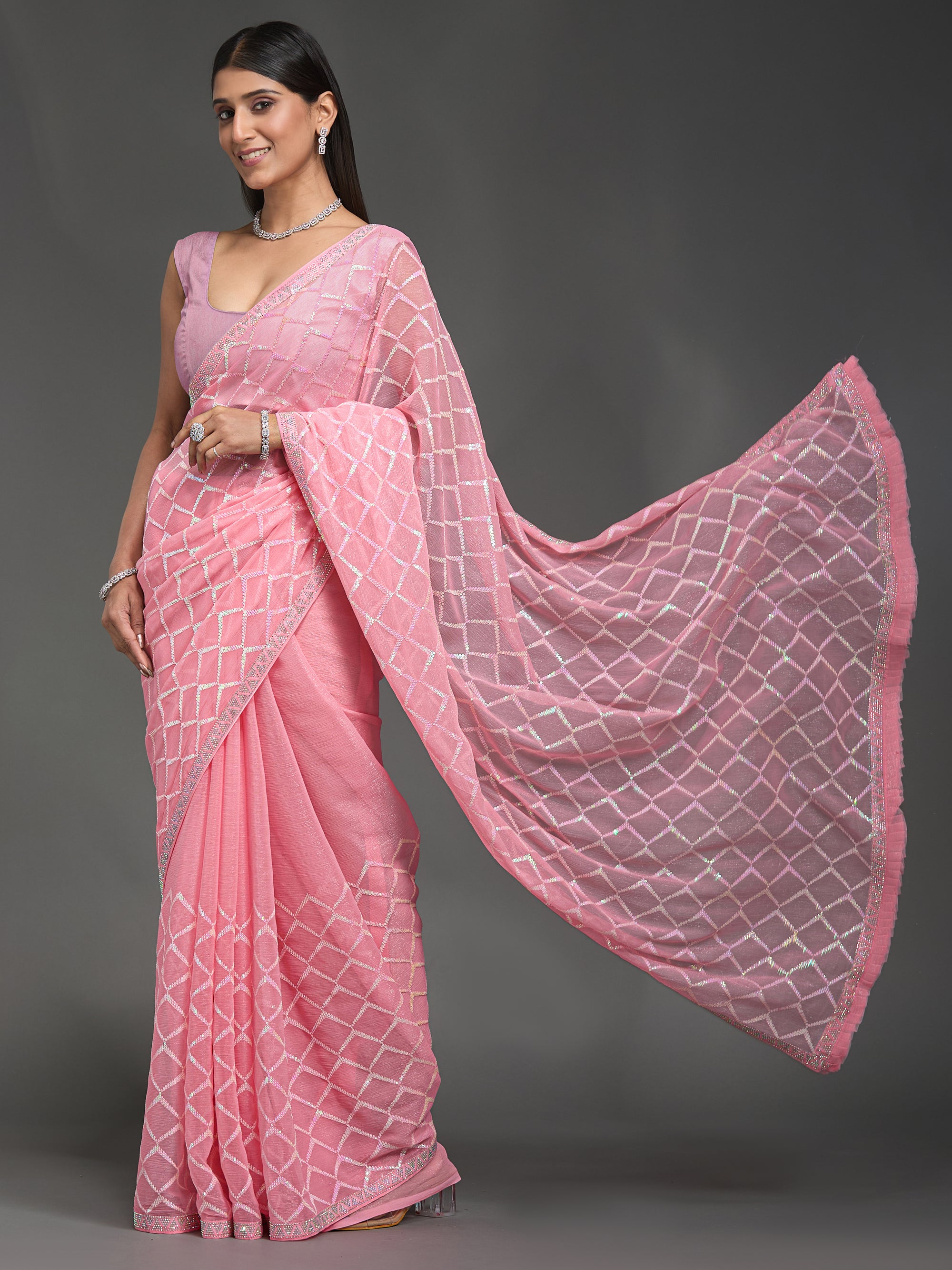 Glittering Diamonds - Blush Pink
