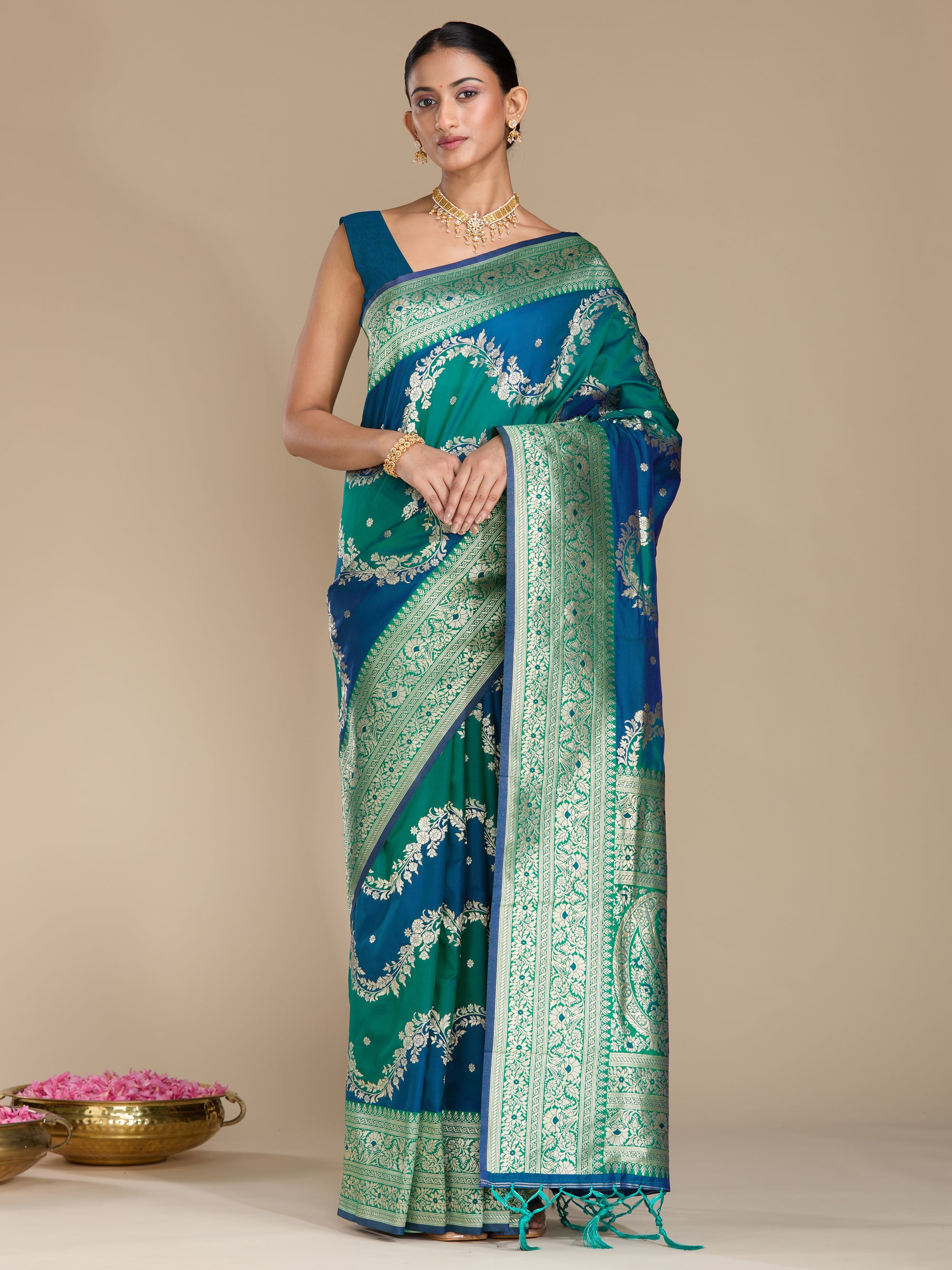 Yogita - Blue & Teal