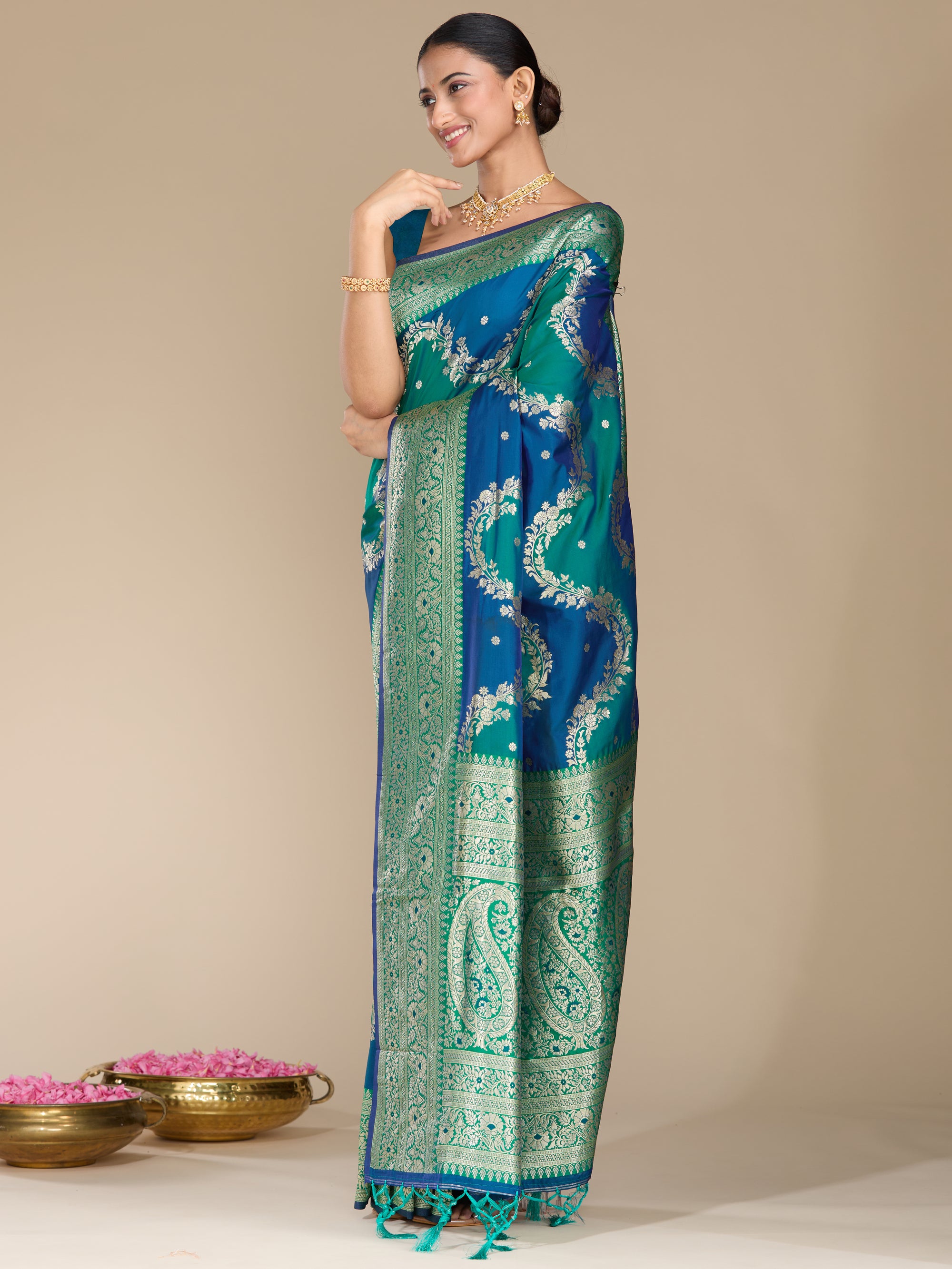Yogita - Blue & Teal