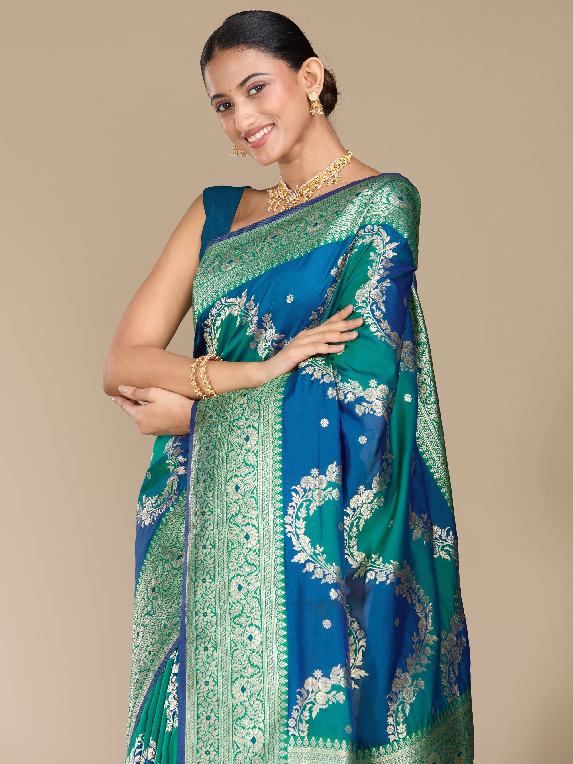 Yogita - Blue & Teal
