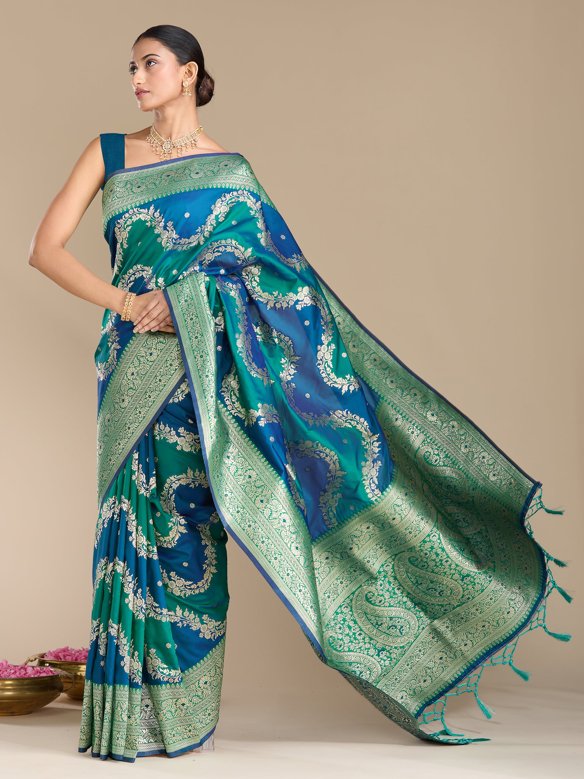 Yogita - Blue & Teal