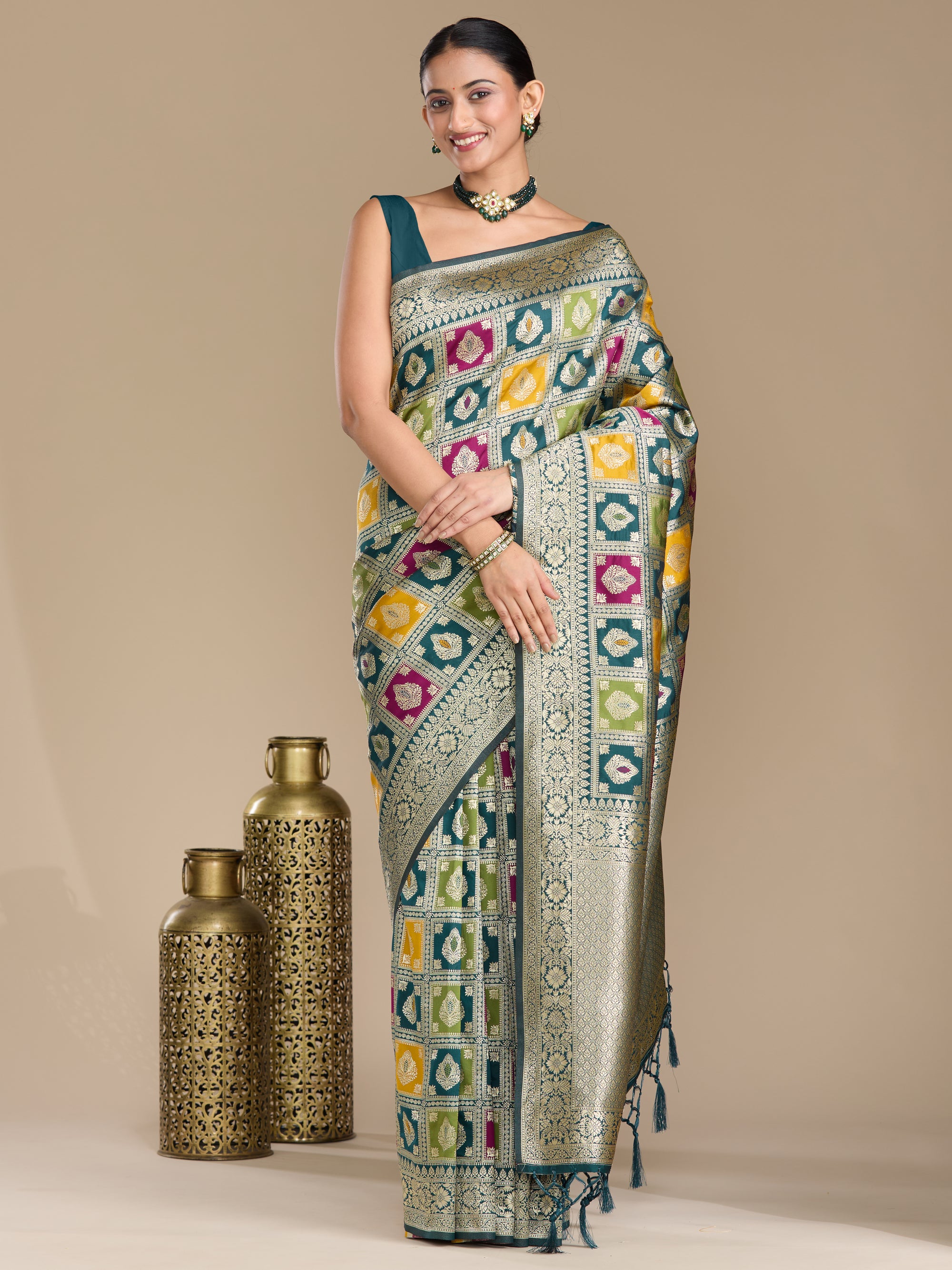 Ananya - Peacock Blue