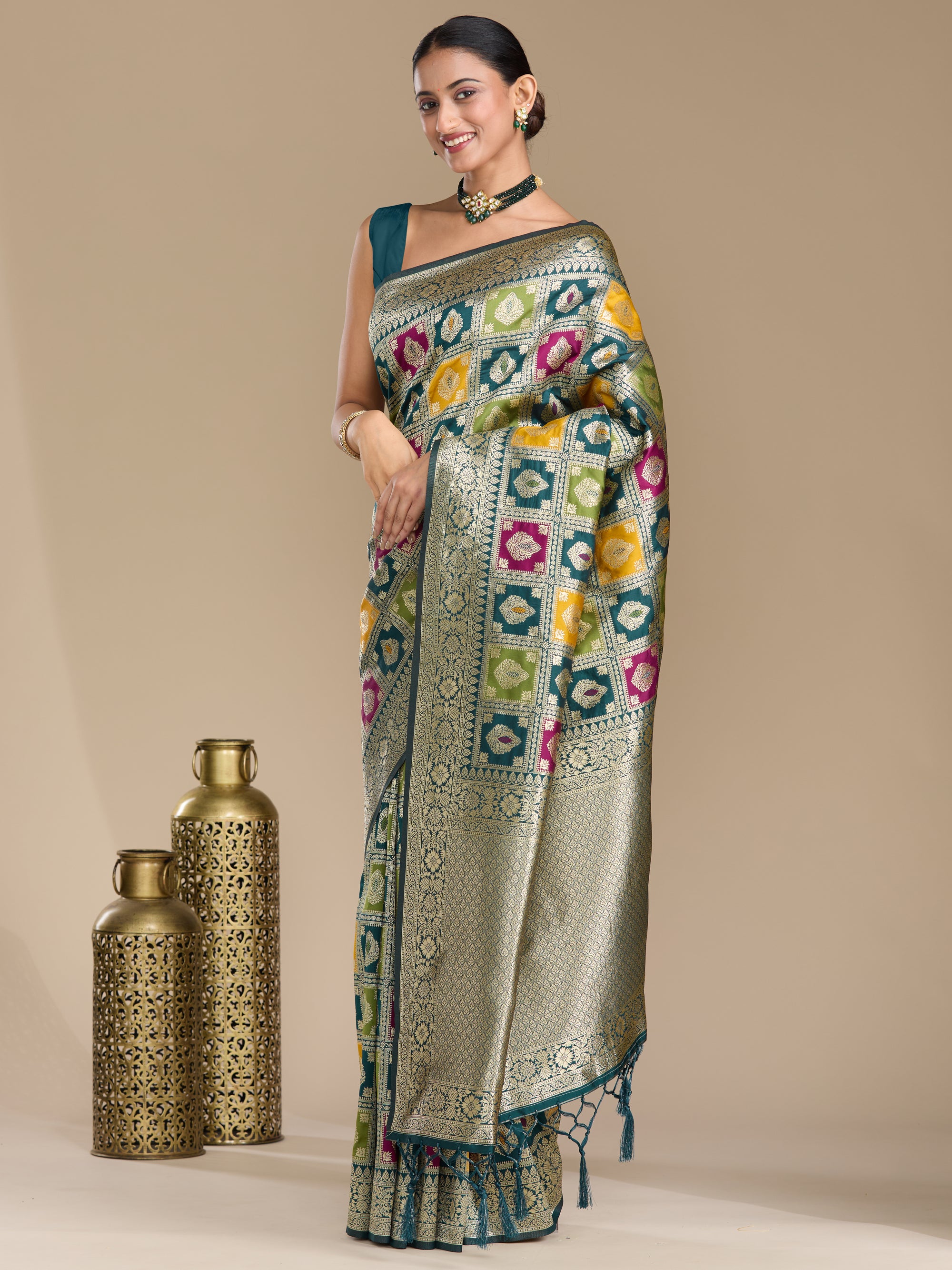 Ananya - Peacock Blue
