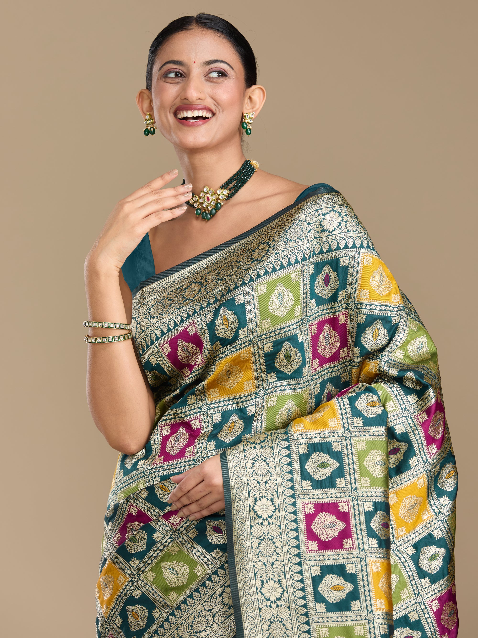 Ananya - Peacock Blue