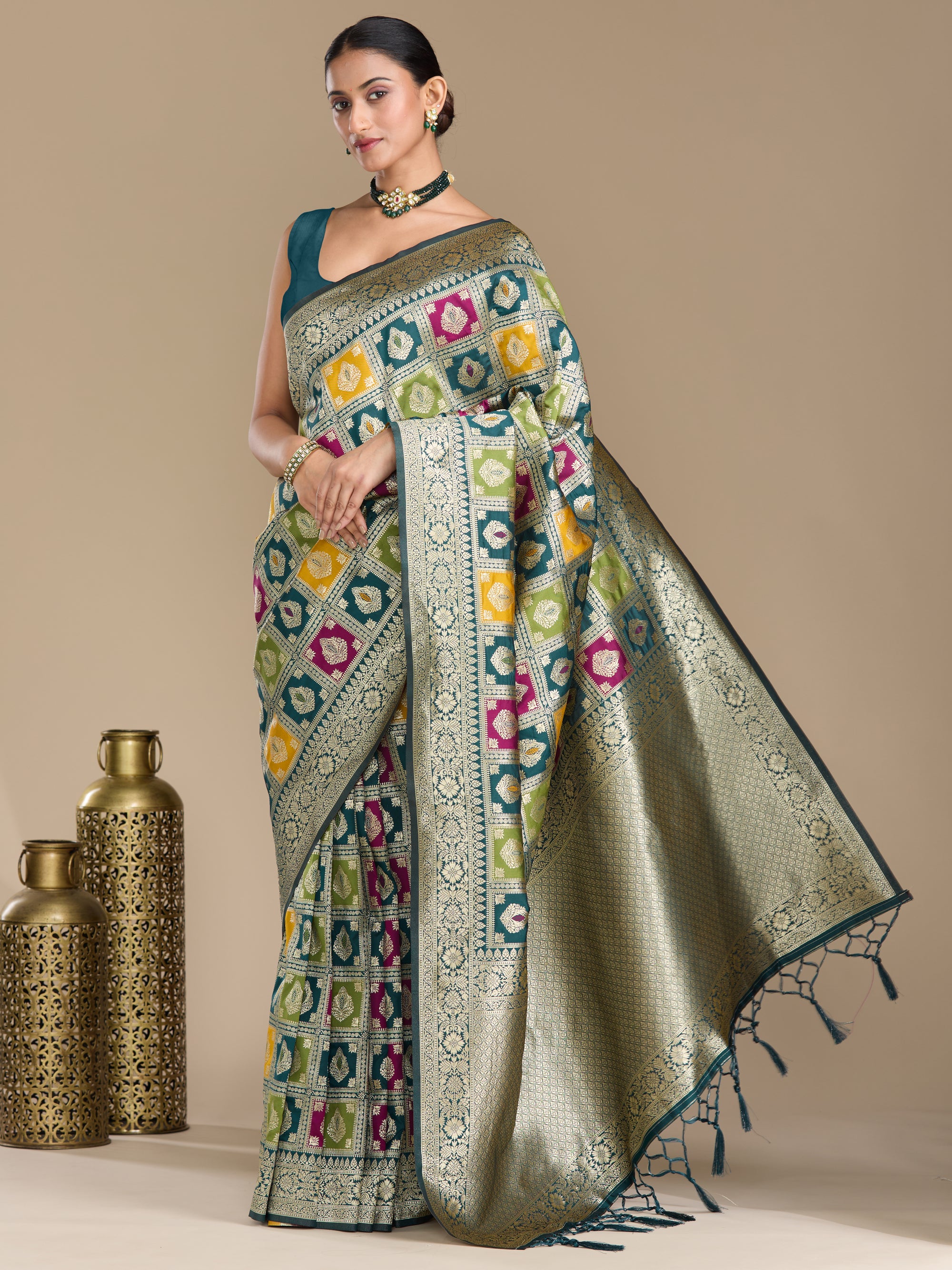 Ananya - Peacock Blue