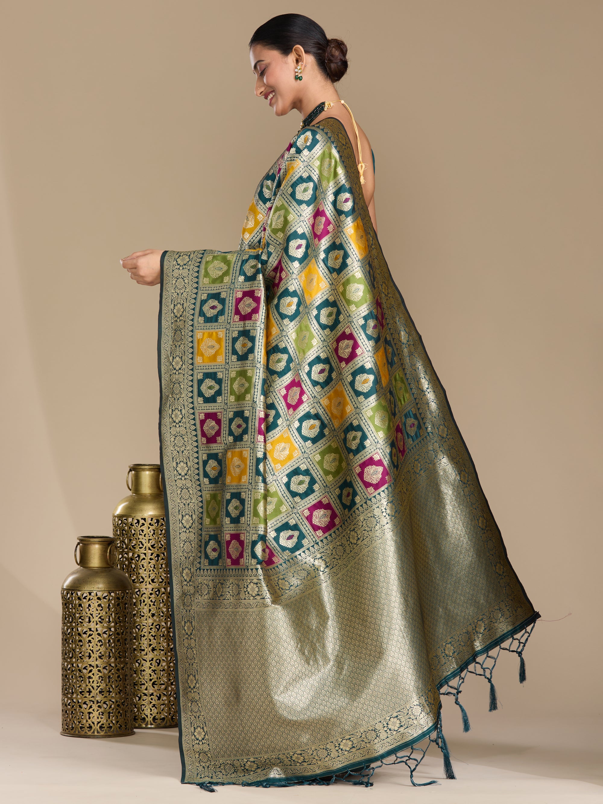 Ananya - Peacock Blue