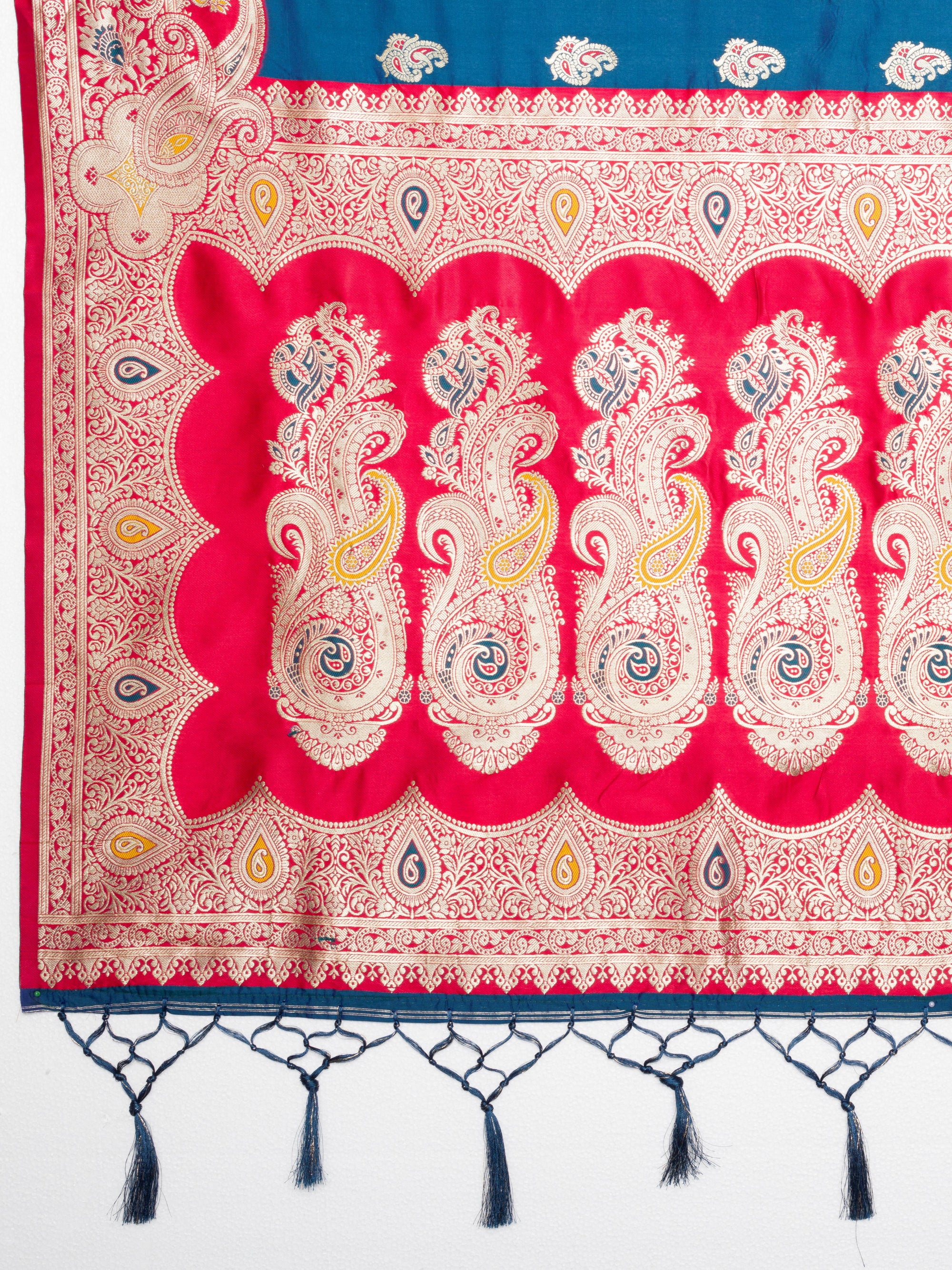 Lavanya - Blue & Red