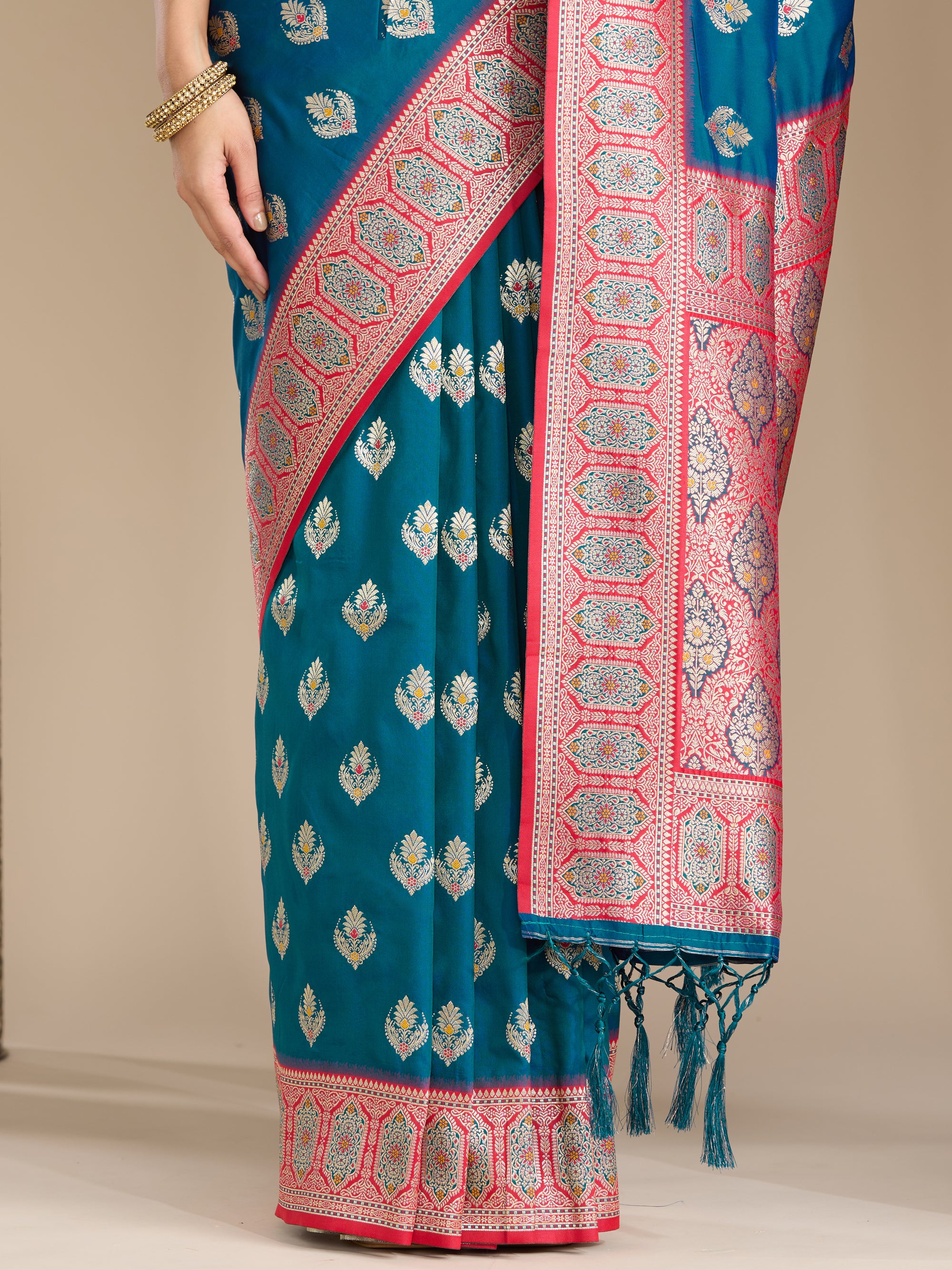 Gitanjali - Blue & Pink